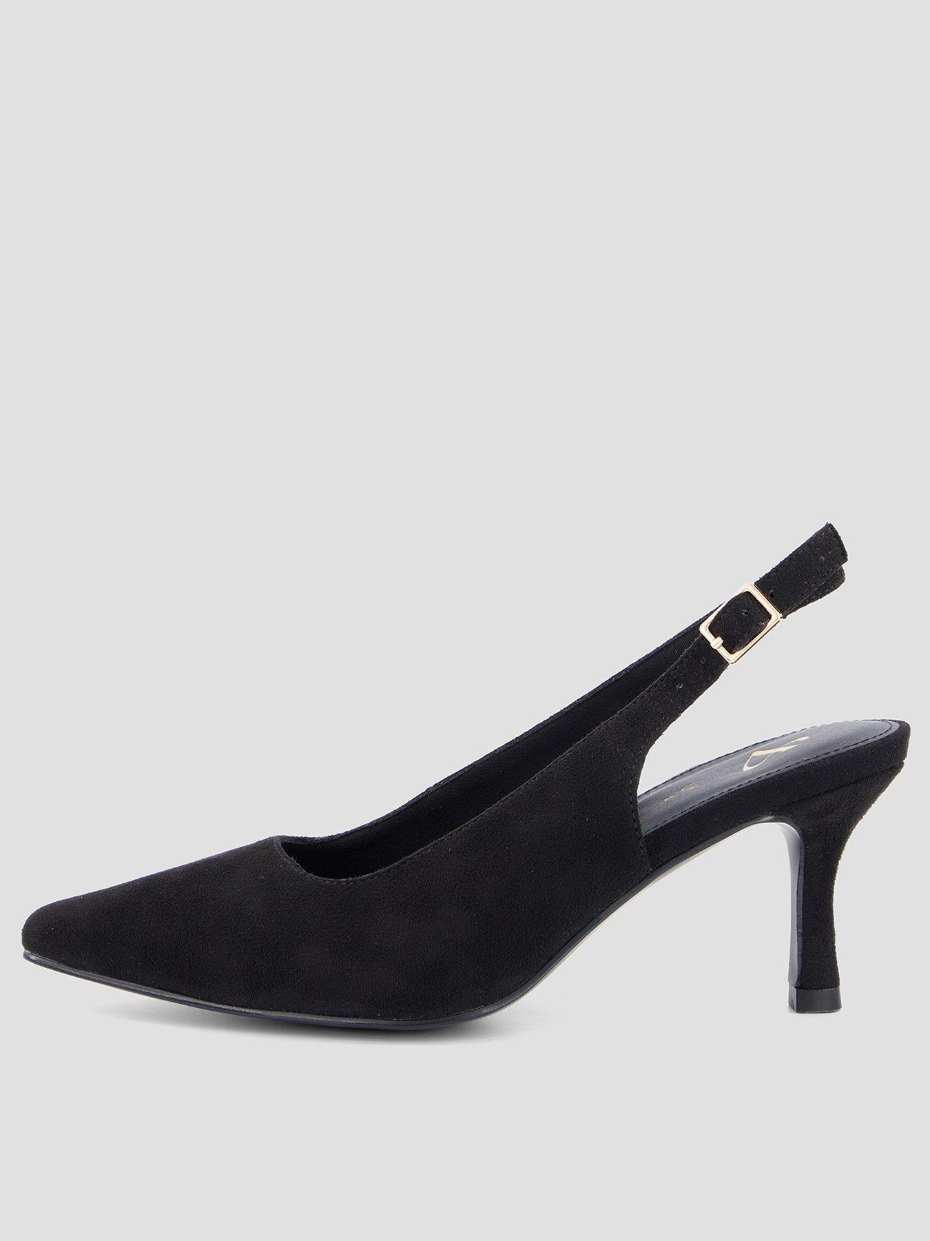 The Very Collection Extra Wide Fit Court Heel Shoes - Nude