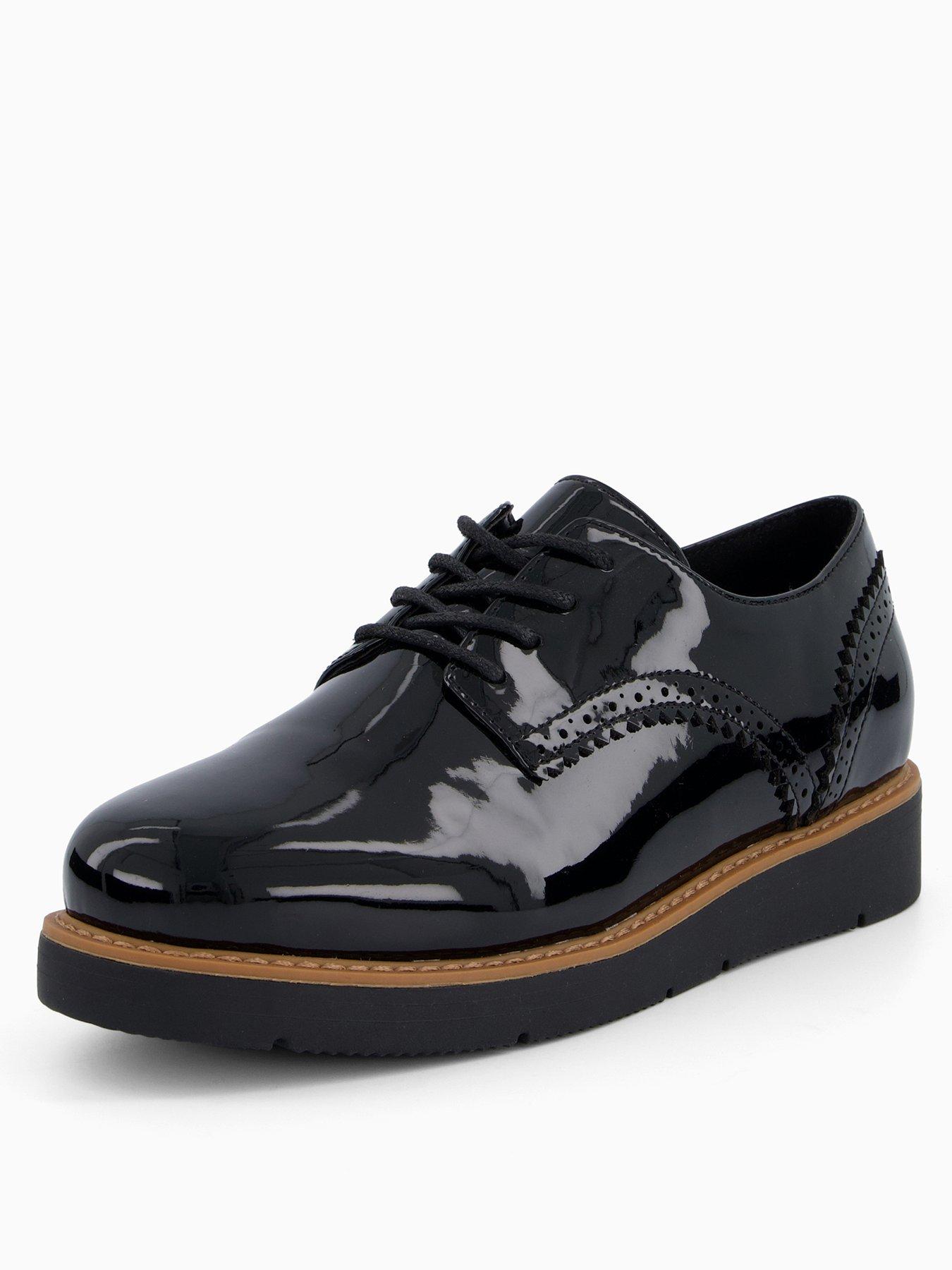 Image 2 of 7 of The Very Collection Lace Up Flatform Loafer - Black