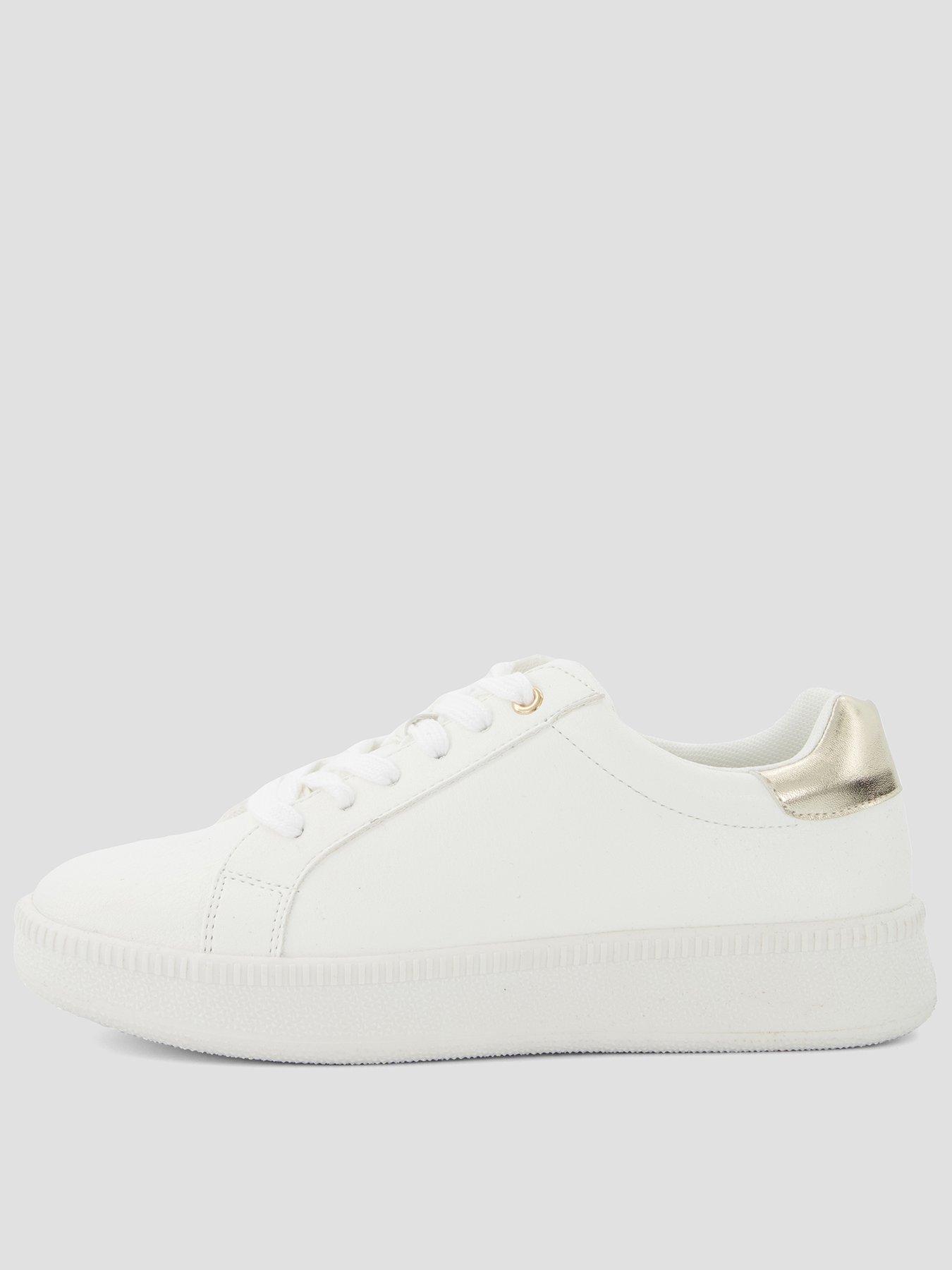 The Very Collection Wide Fit Lace Up Trainer - White