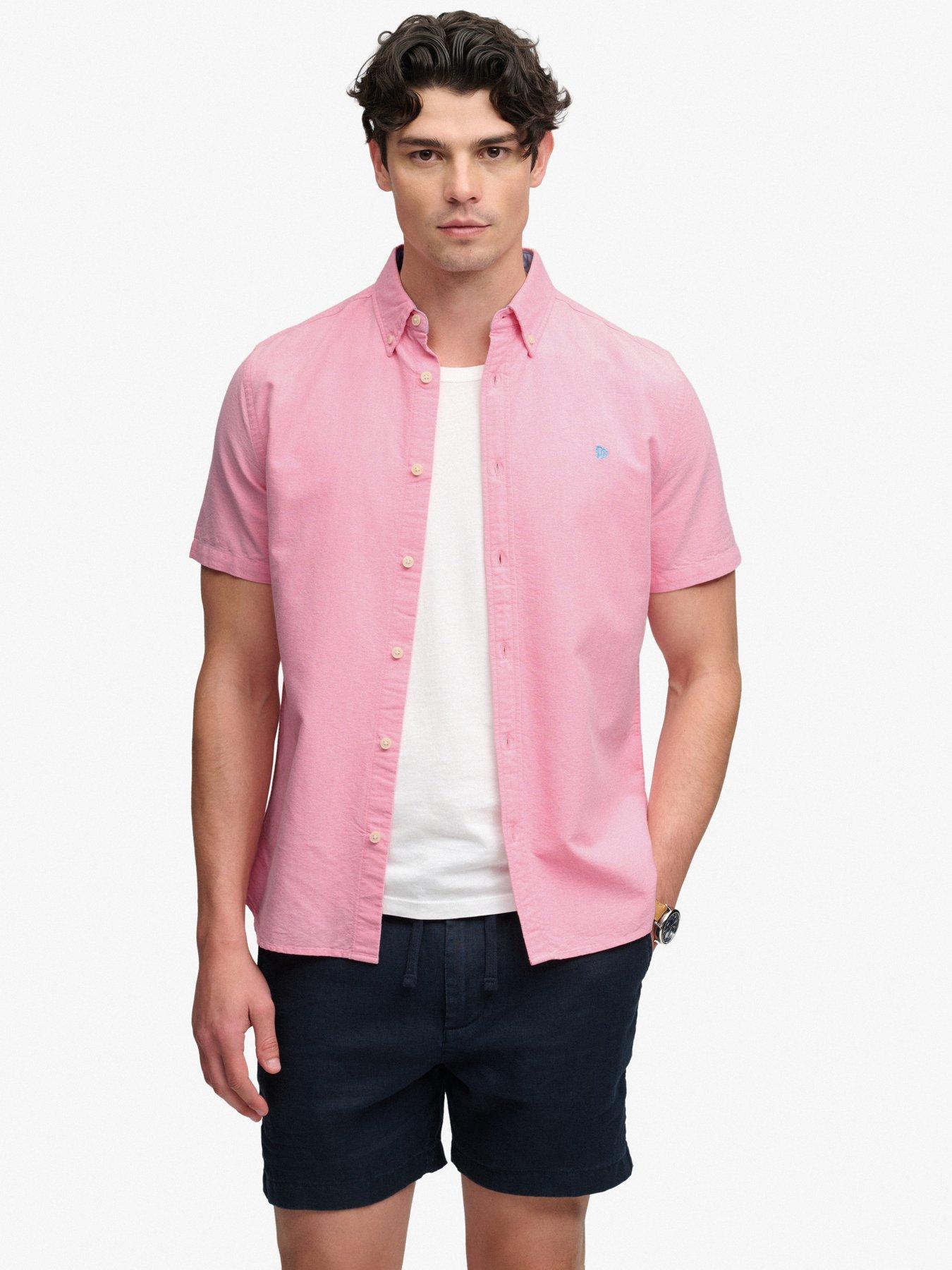 Superdry Preppy Oxford Short Sleeve Shirt - Pink