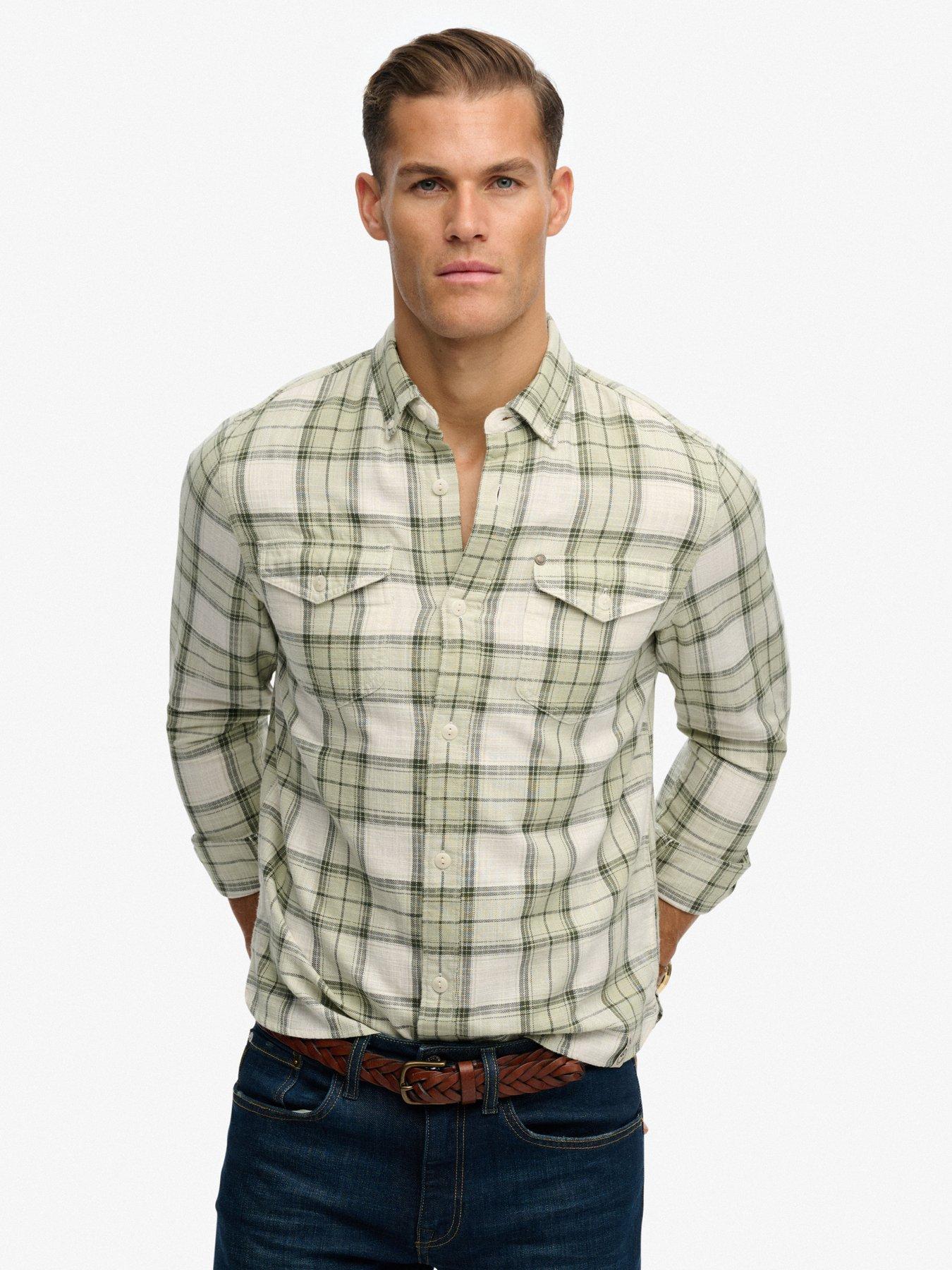 Superdry Superdry Merchant Lite Check Shirt - Green