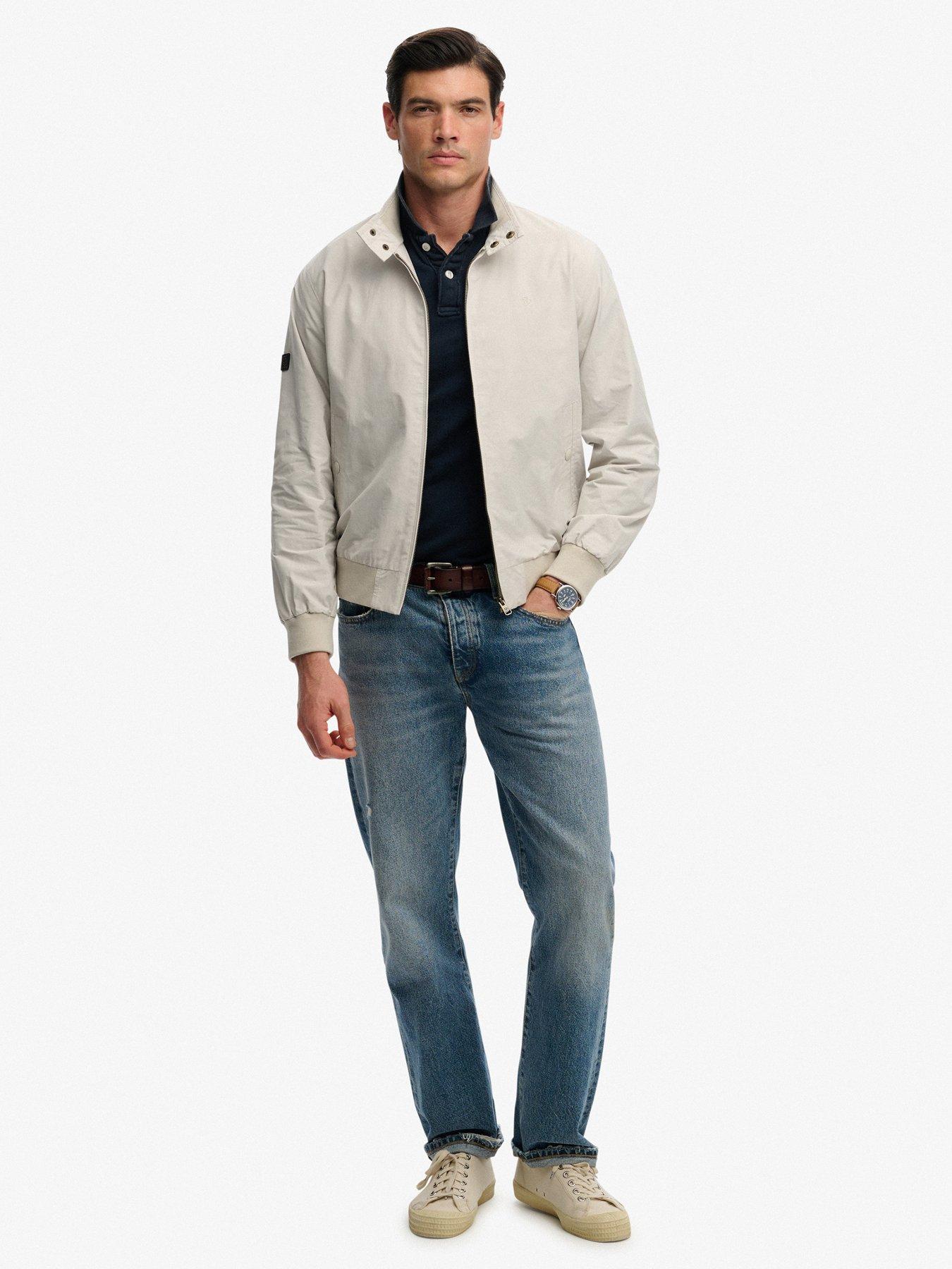  image of superdry-classic-harrington-jacket-grey