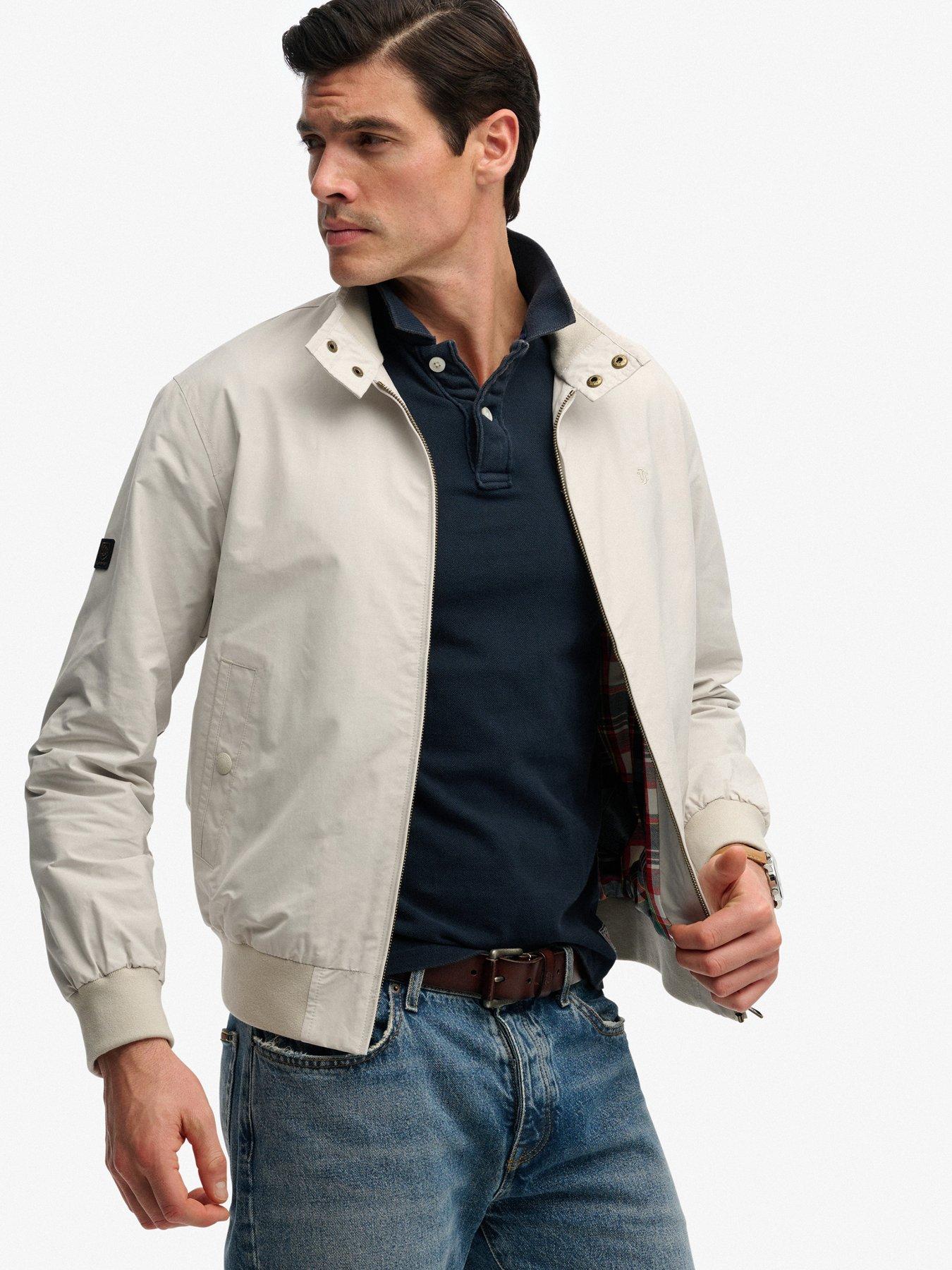 image of superdry-classic-harrington-jacket-grey