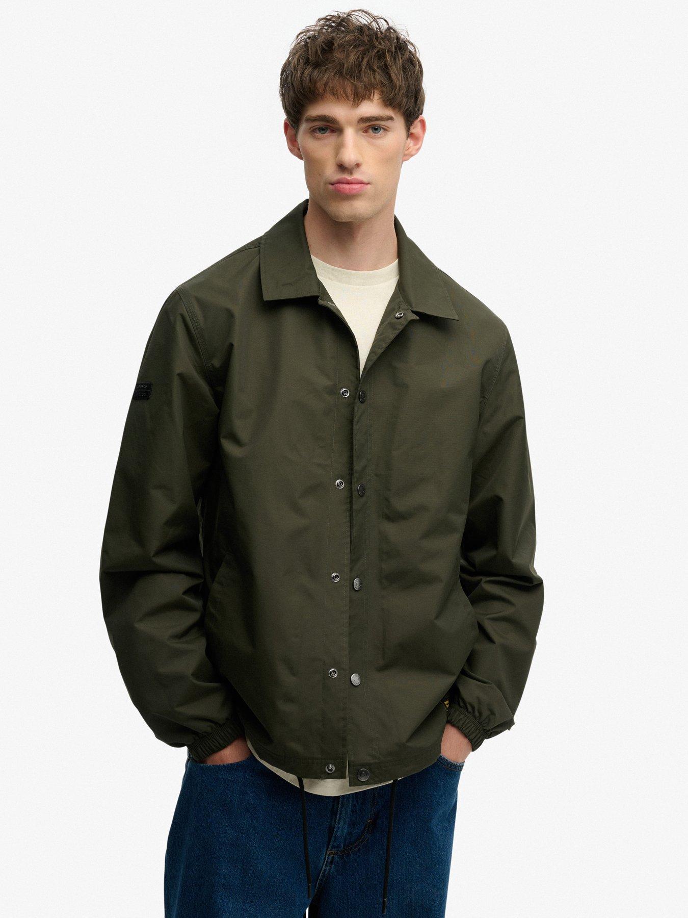 Image 1 of 6 of Superdry Surplus Otto Coach Jacket - Dark Green