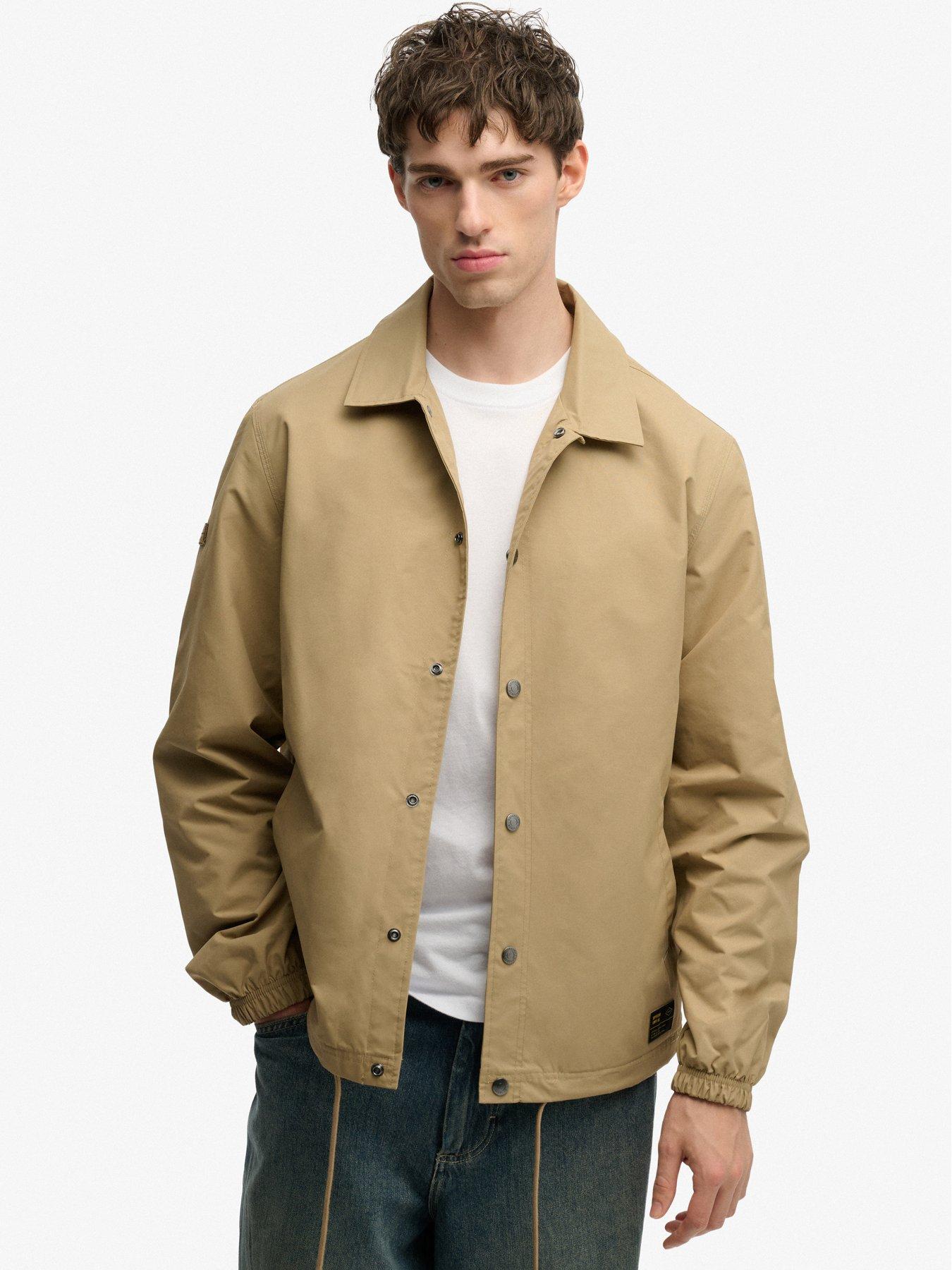 Image 1 of 7 of Superdry Surplus Otto Coach Jacket - Beige