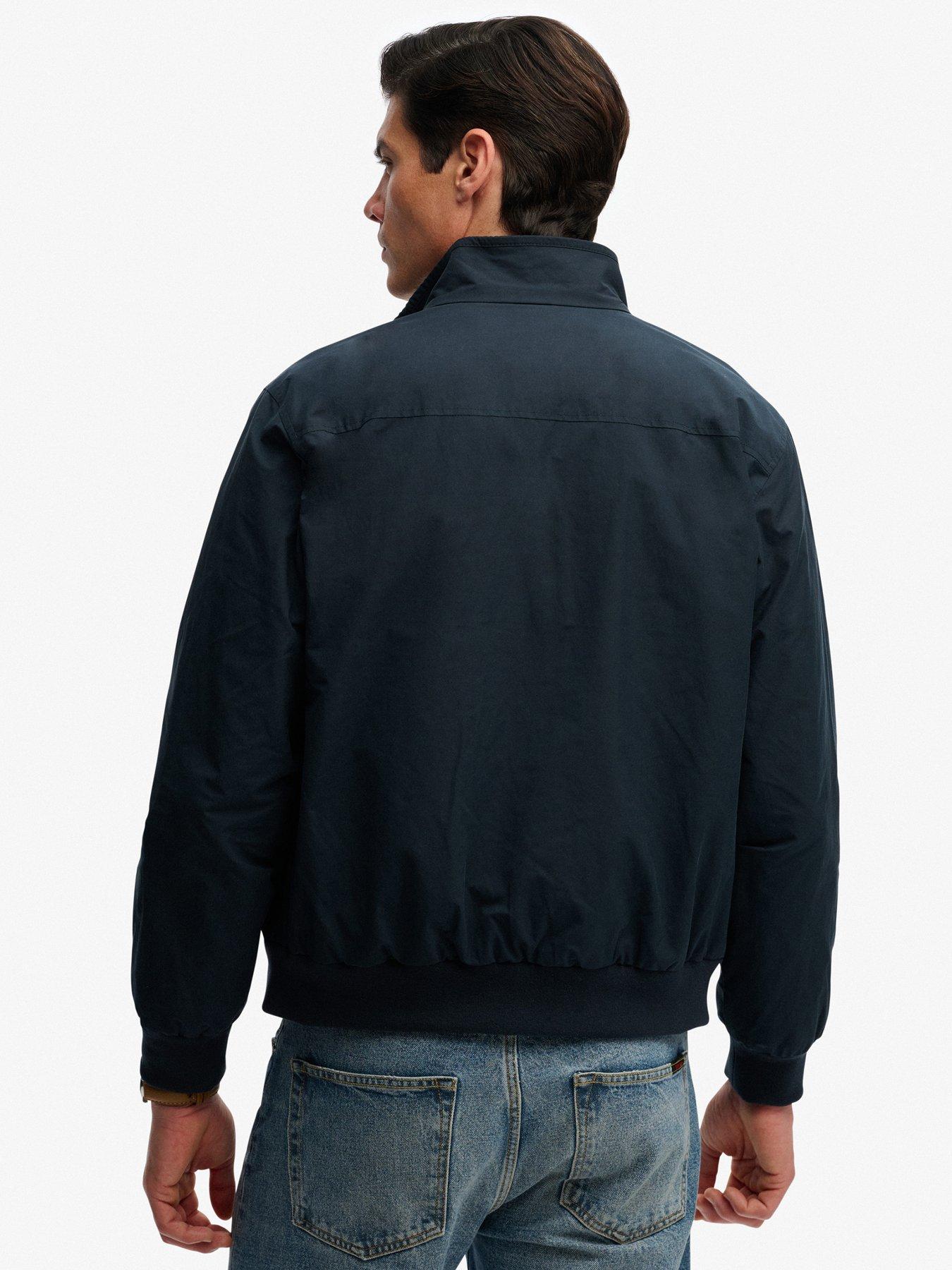 stillFront image of superdry-classic-harrington-jacket-navy