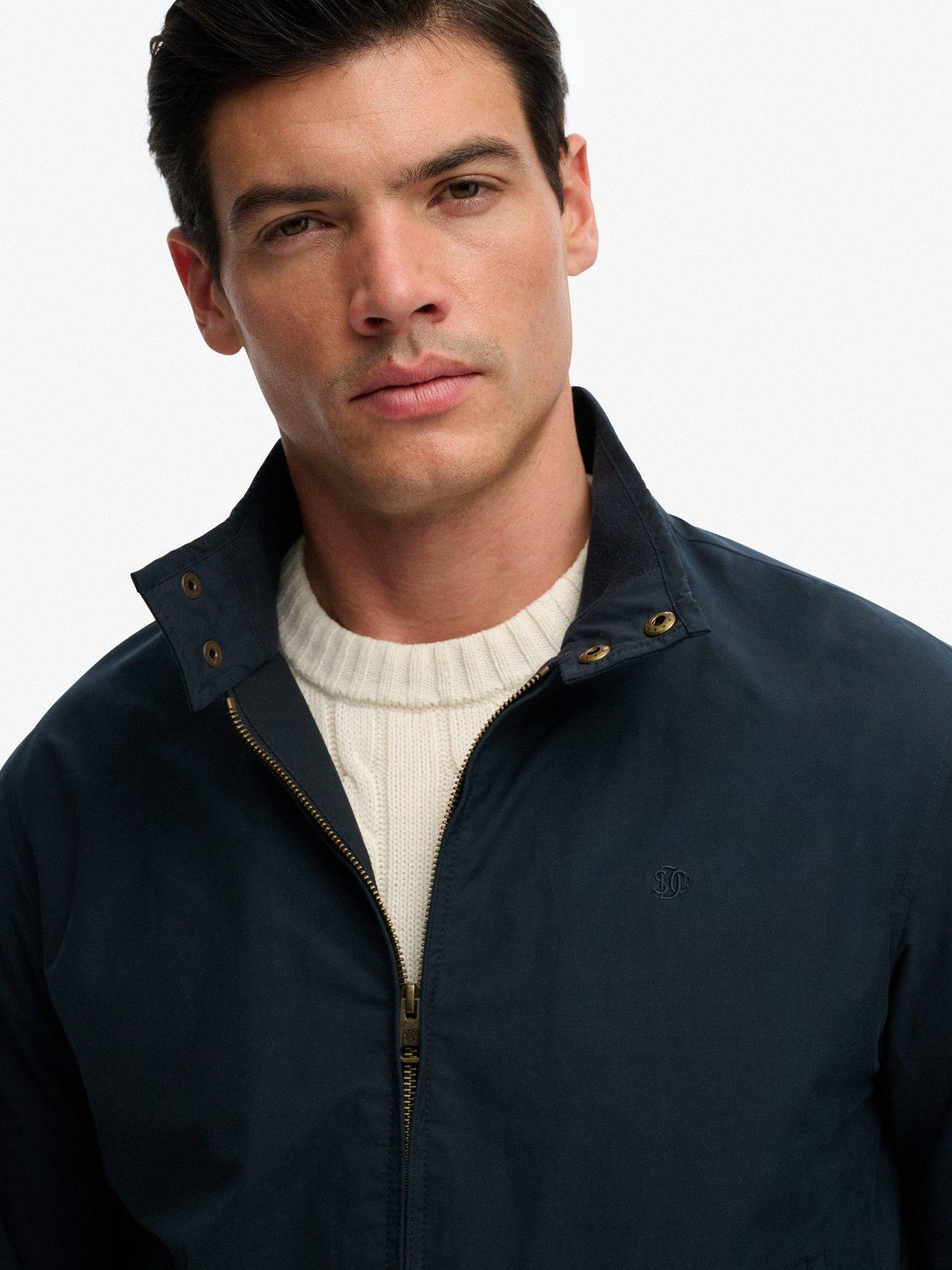  image of superdry-classic-harrington-jacket-navy