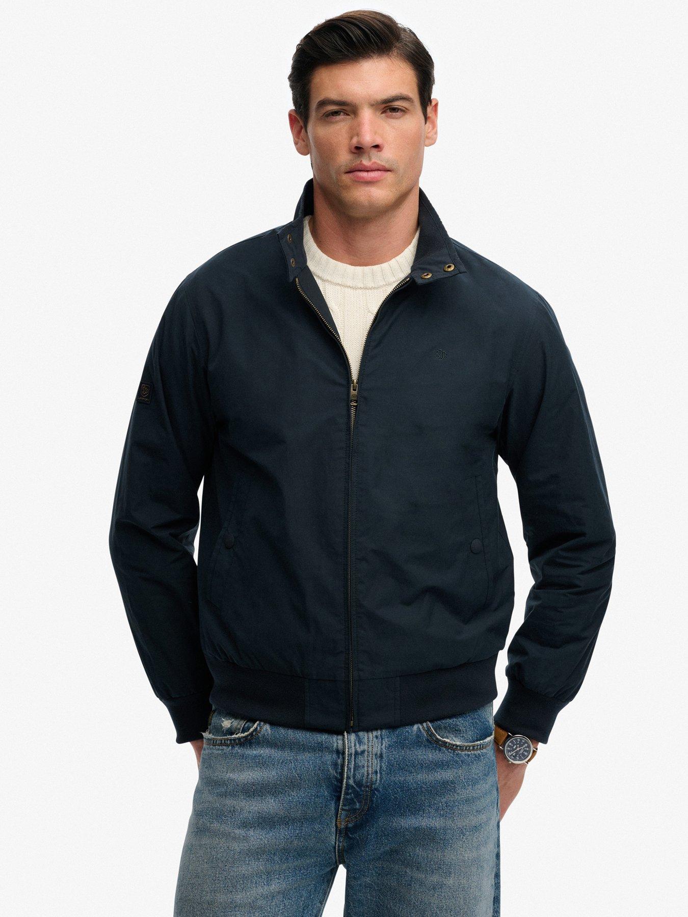  image of superdry-classic-harrington-jacket-navy