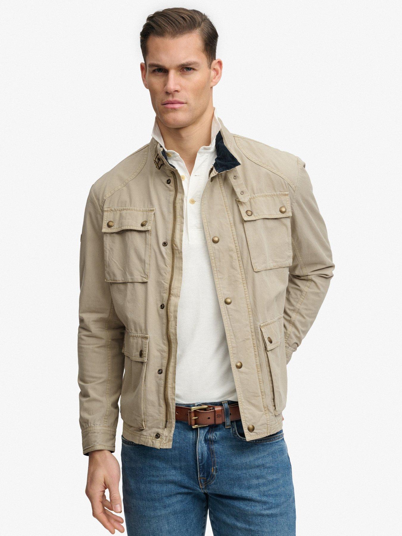  image of superdry-superdry-merchant-ripstop-racer-jacket-beige
