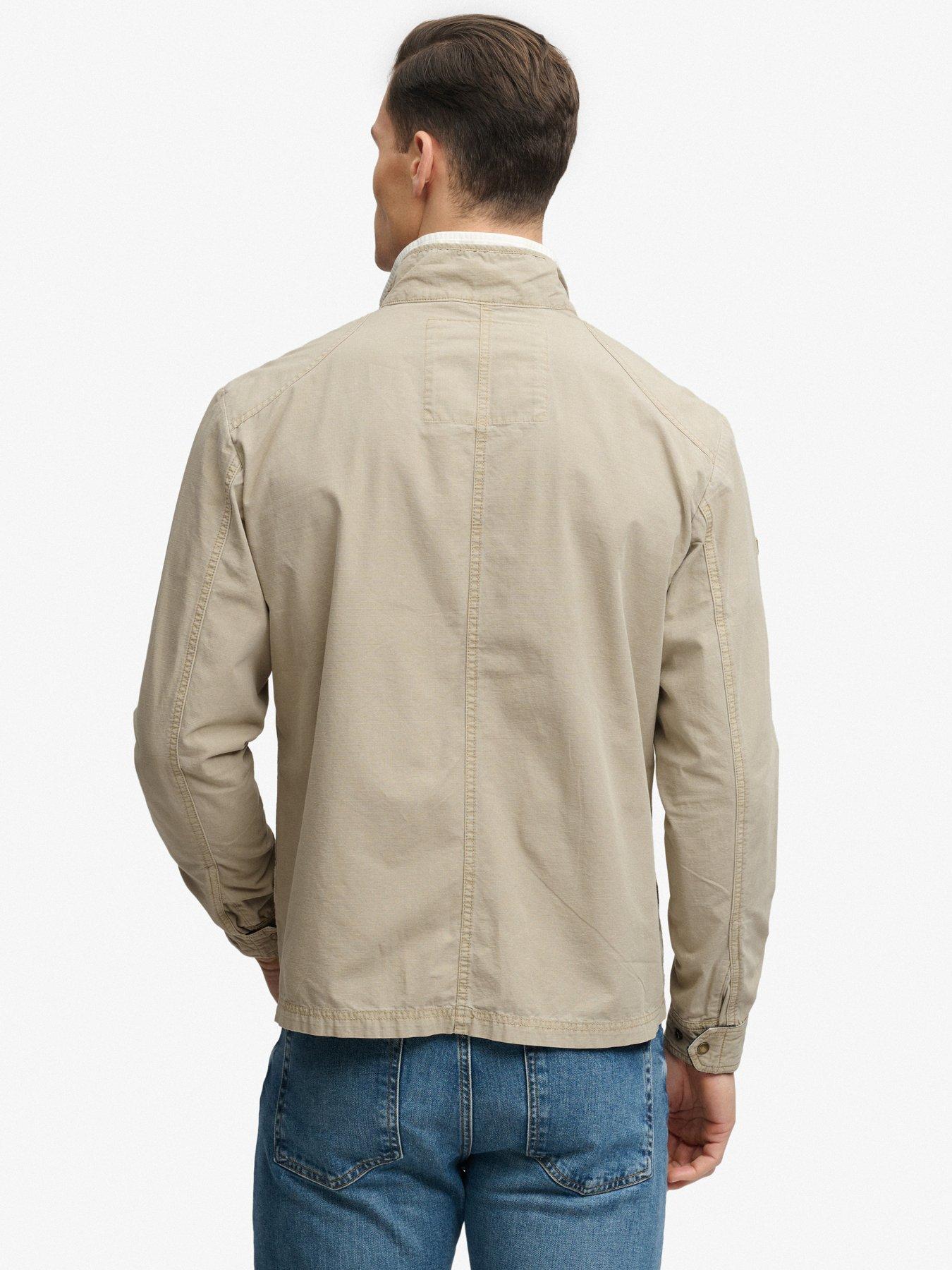  image of superdry-superdry-merchant-ripstop-racer-jacket-beige