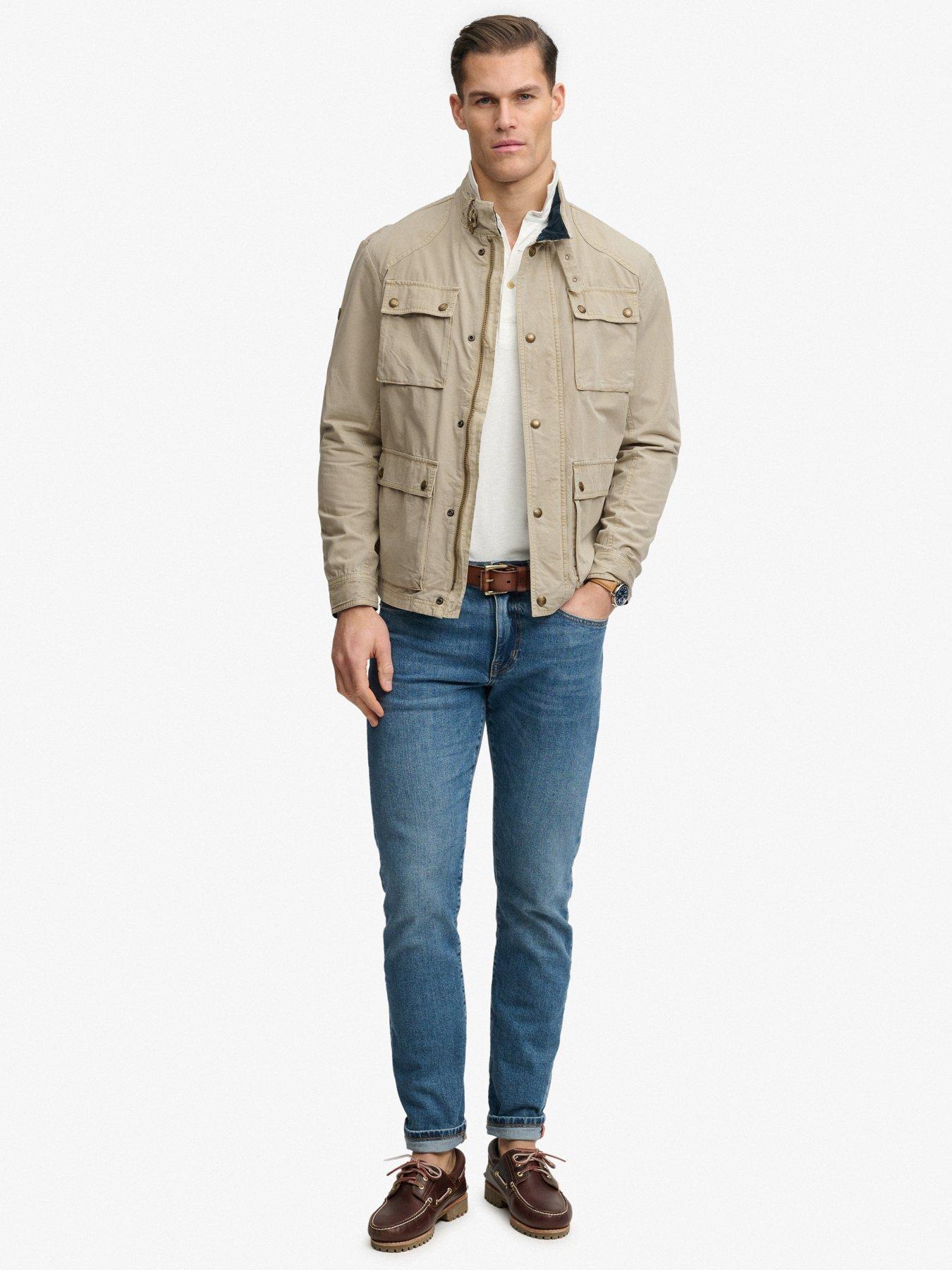  image of superdry-superdry-merchant-ripstop-racer-jacket-beige