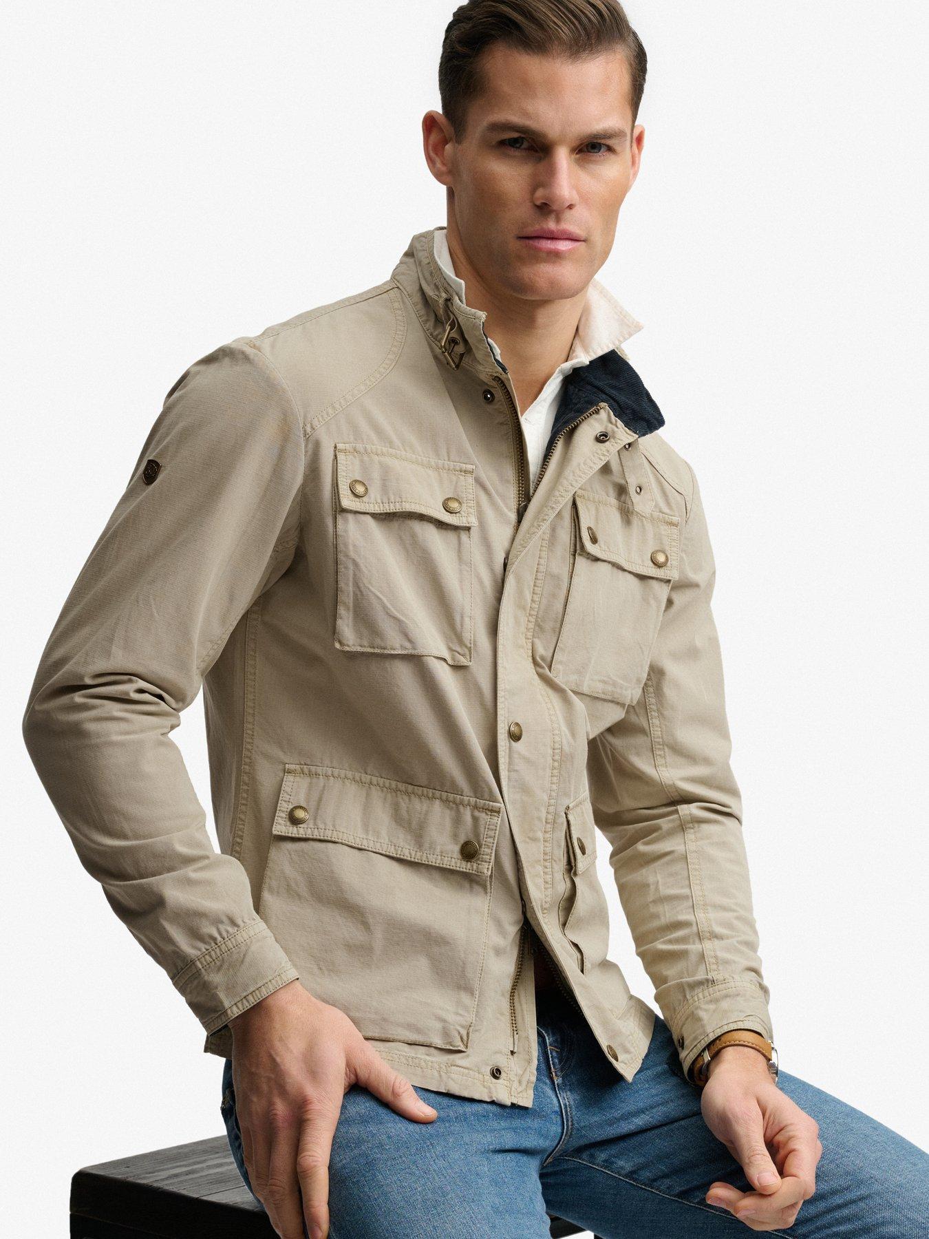  image of superdry-superdry-merchant-ripstop-racer-jacket-beige