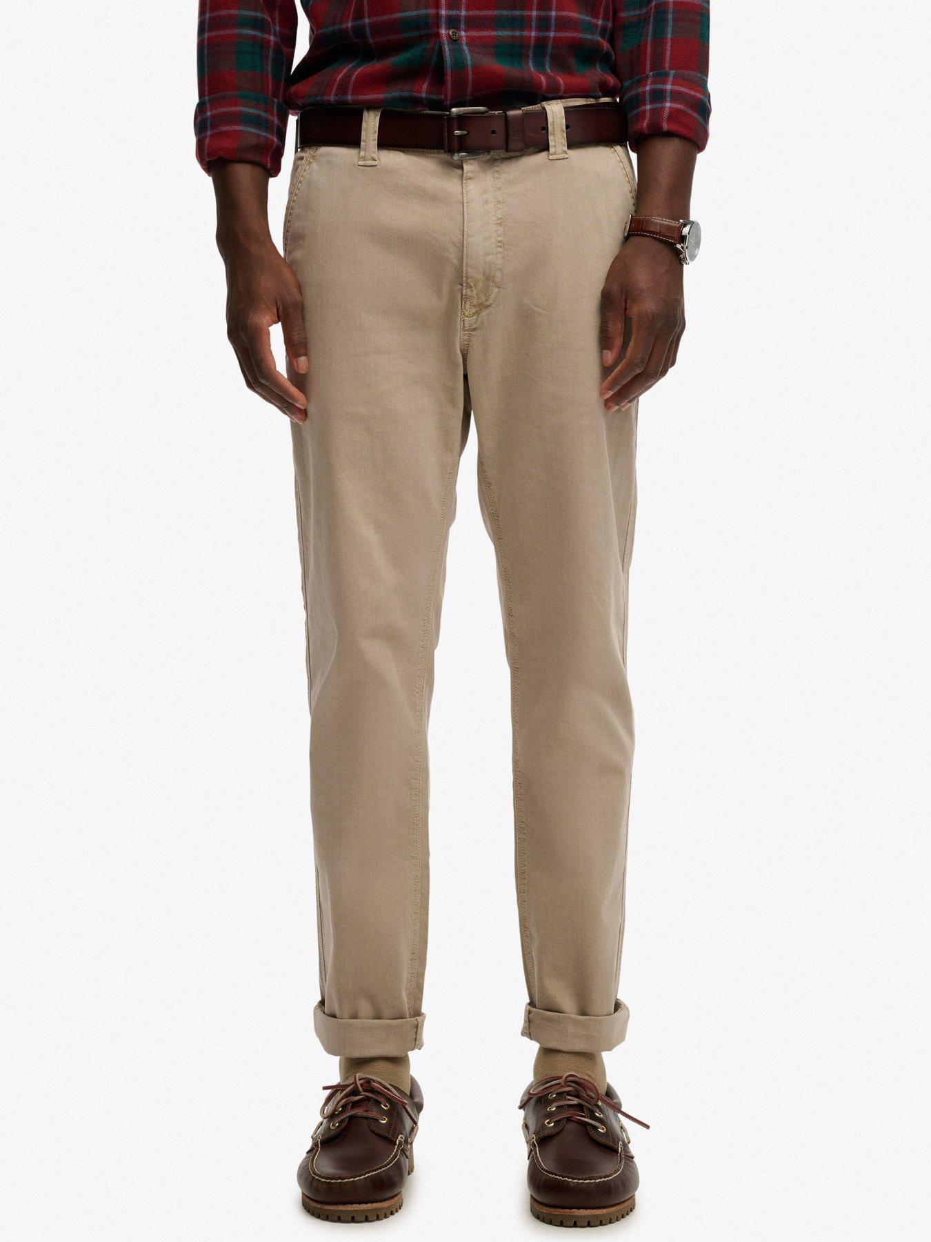  image of superdry-utility-chino-trousers-beige