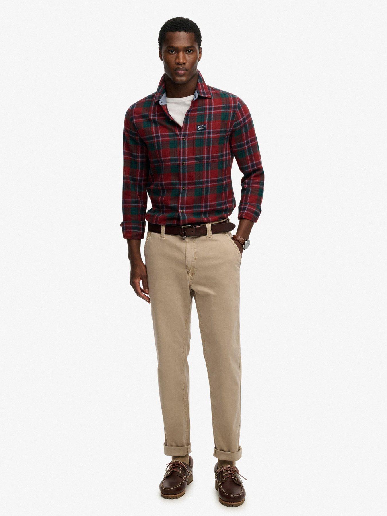  image of superdry-utility-chino-trousers-beige