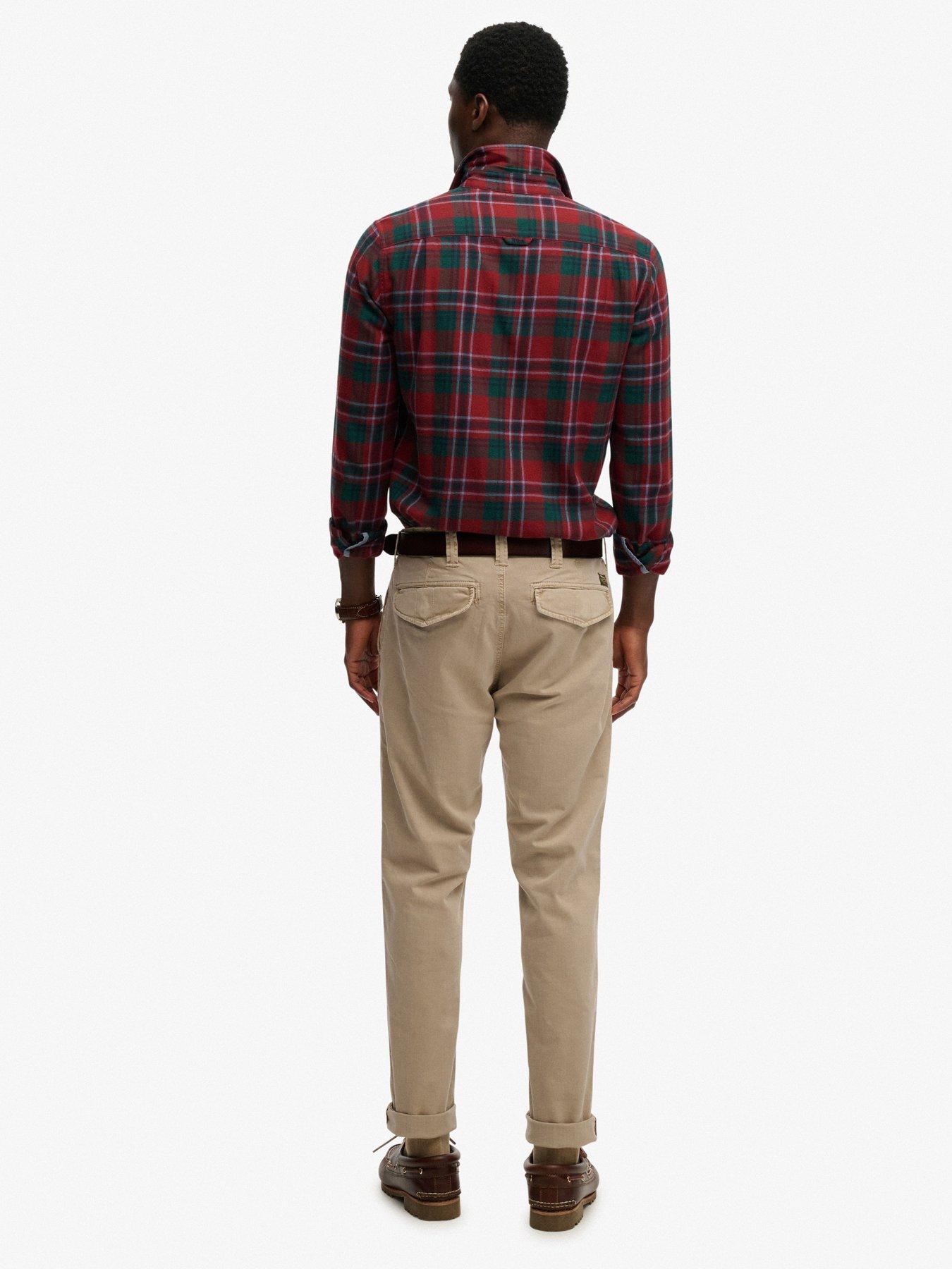  image of superdry-utility-chino-trousers-beige