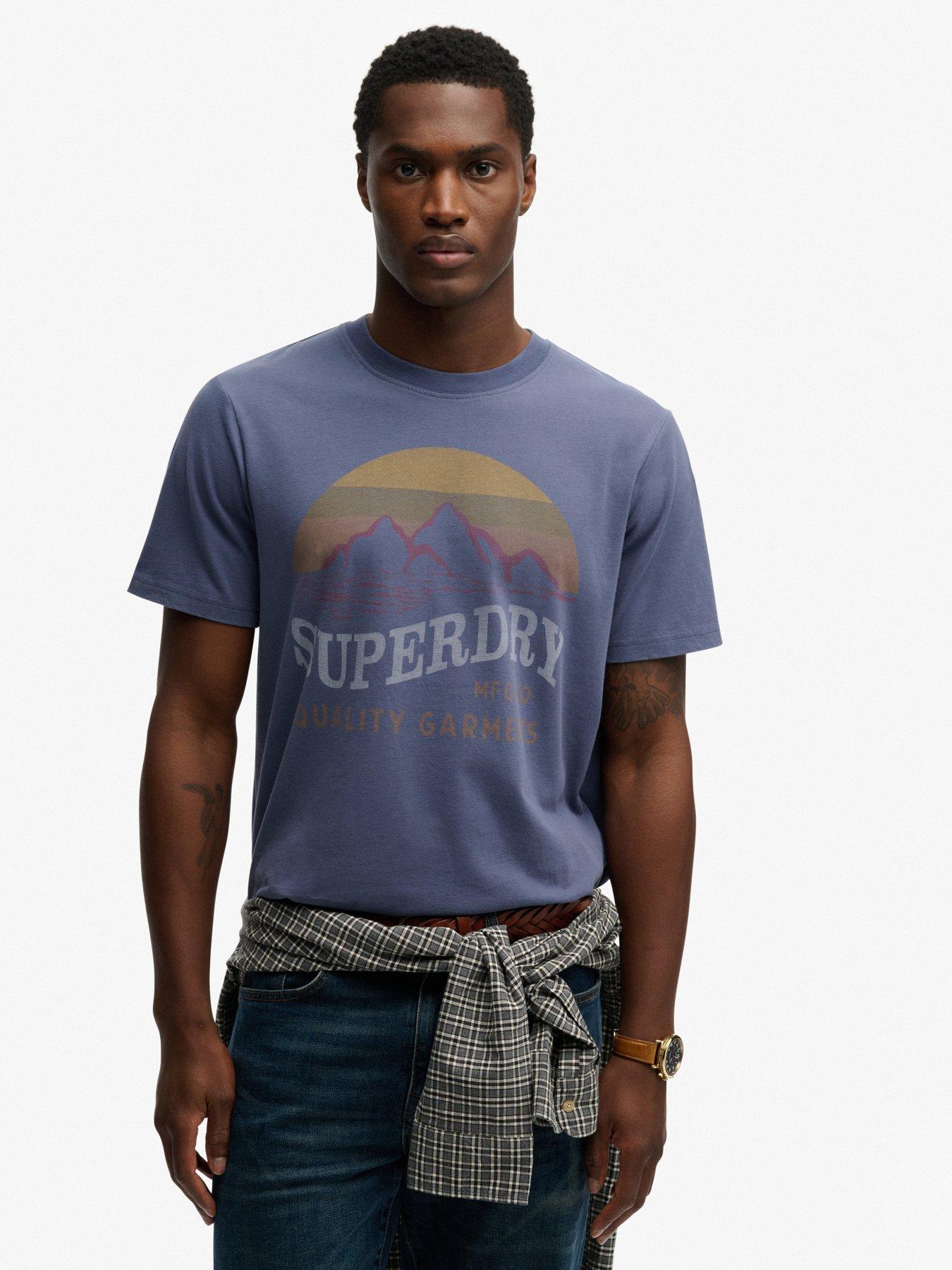 Superdry Outdoors Mountain Relaxed T-Shirt - Navy