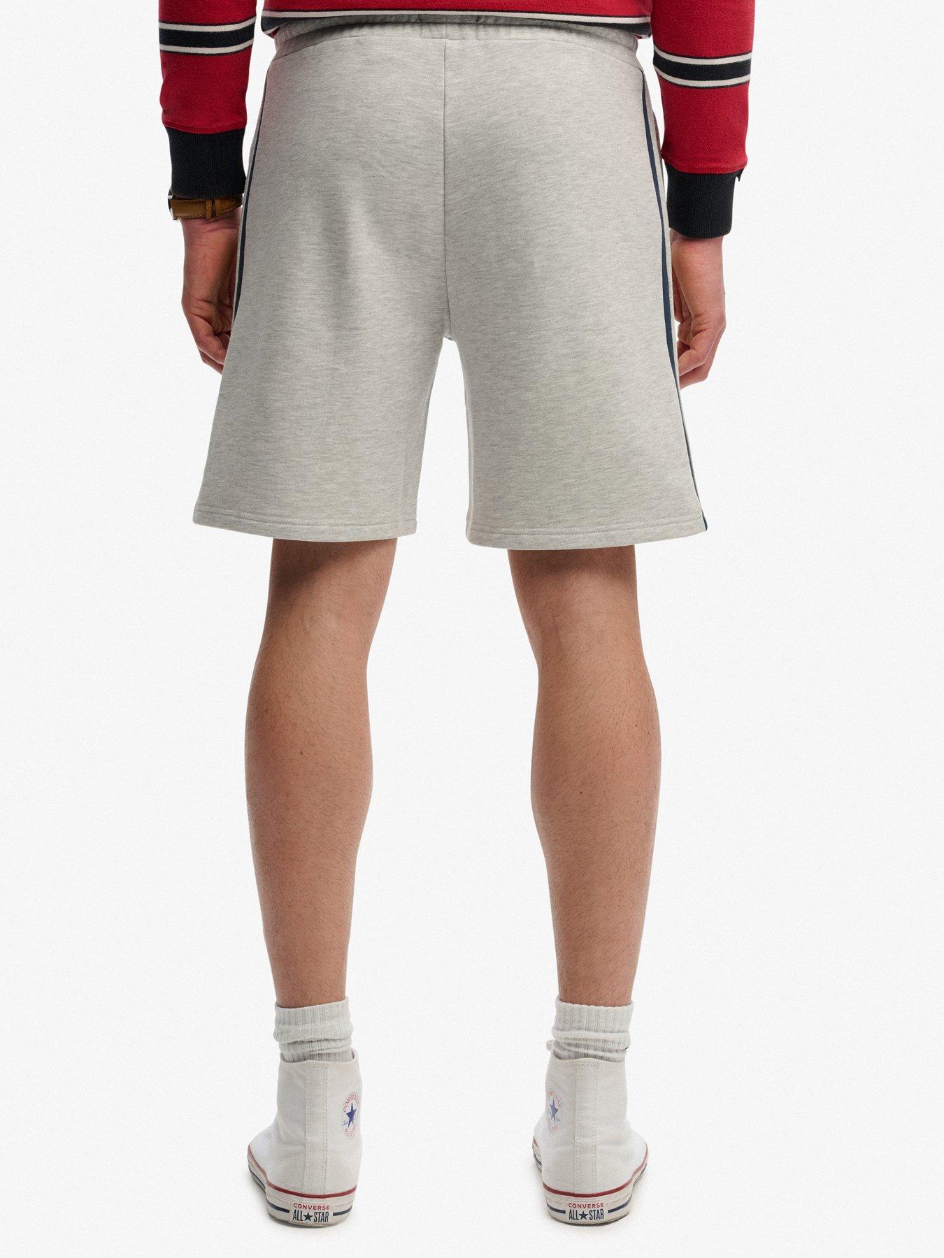 stillFront image of superdry-athletic-essentials-shorts-light-grey