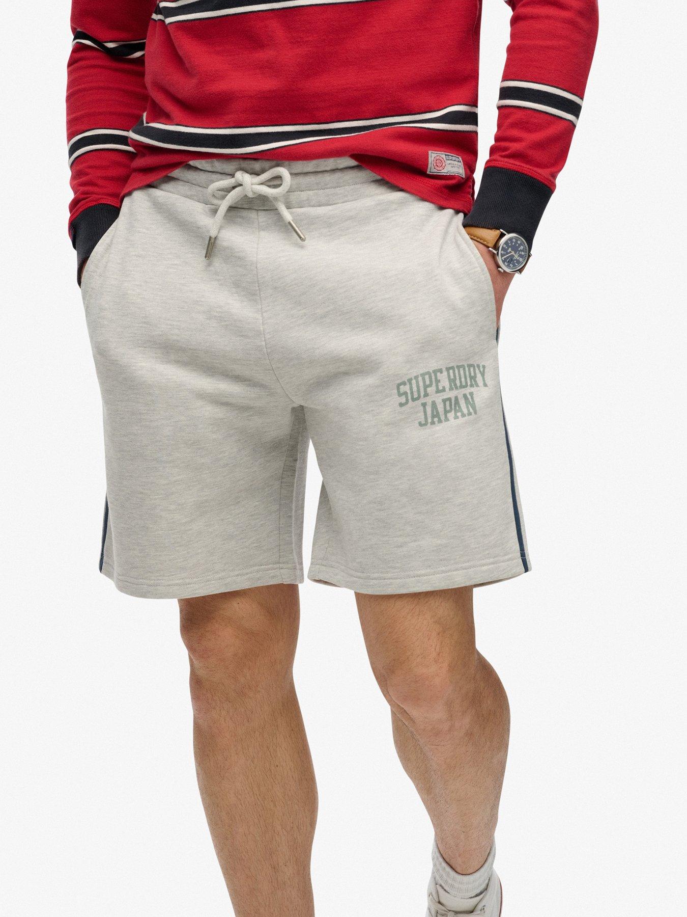 image of superdry-athletic-essentials-shorts-light-grey