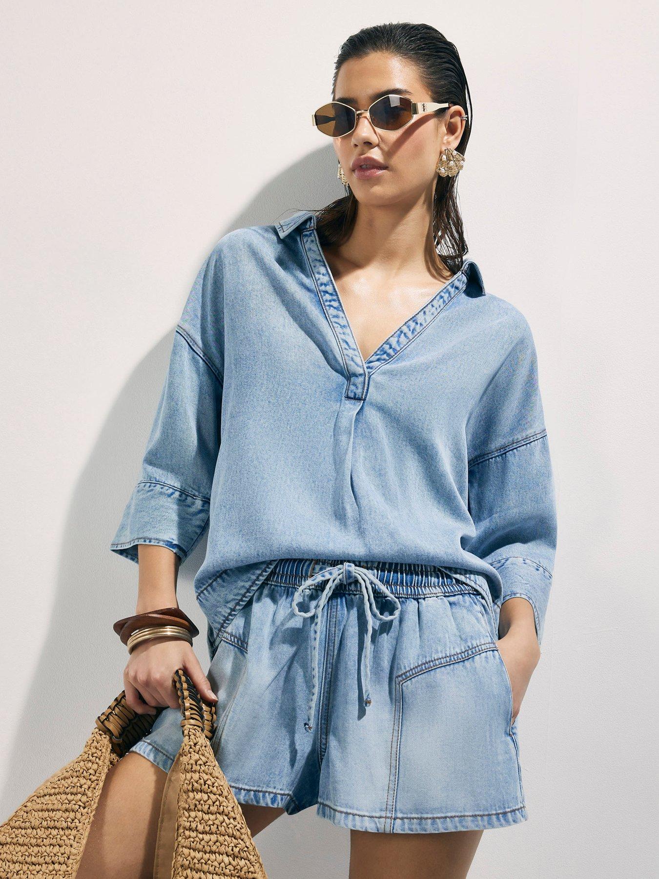 River Island Jupiter Denim Tunic - Blue