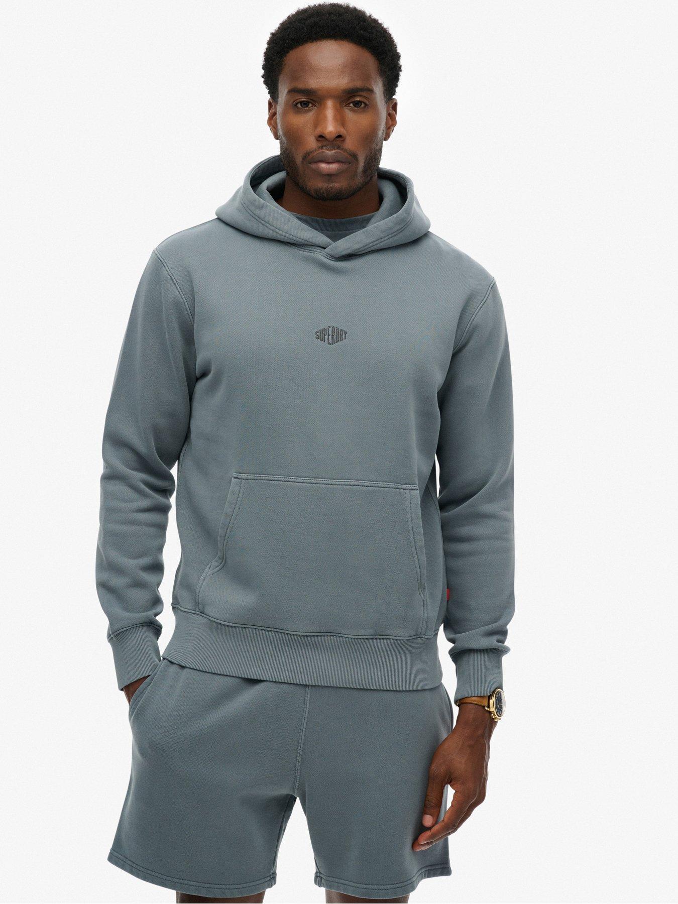 Superdry Micro Logo Hoodie - Dark Blue
