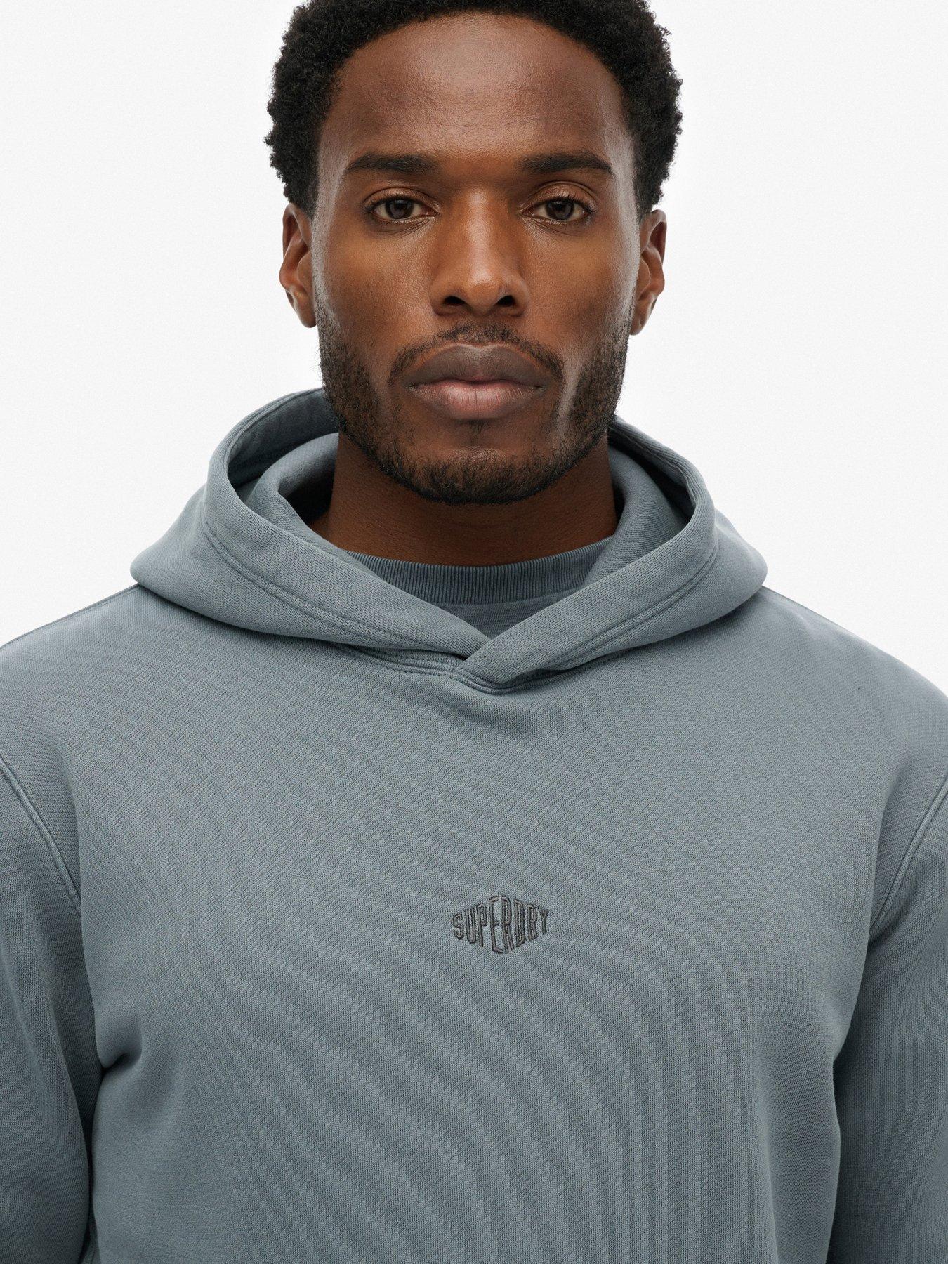 Image 4 of 5 of Superdry Superdry Micro Logo Hoodie - Dark Blue