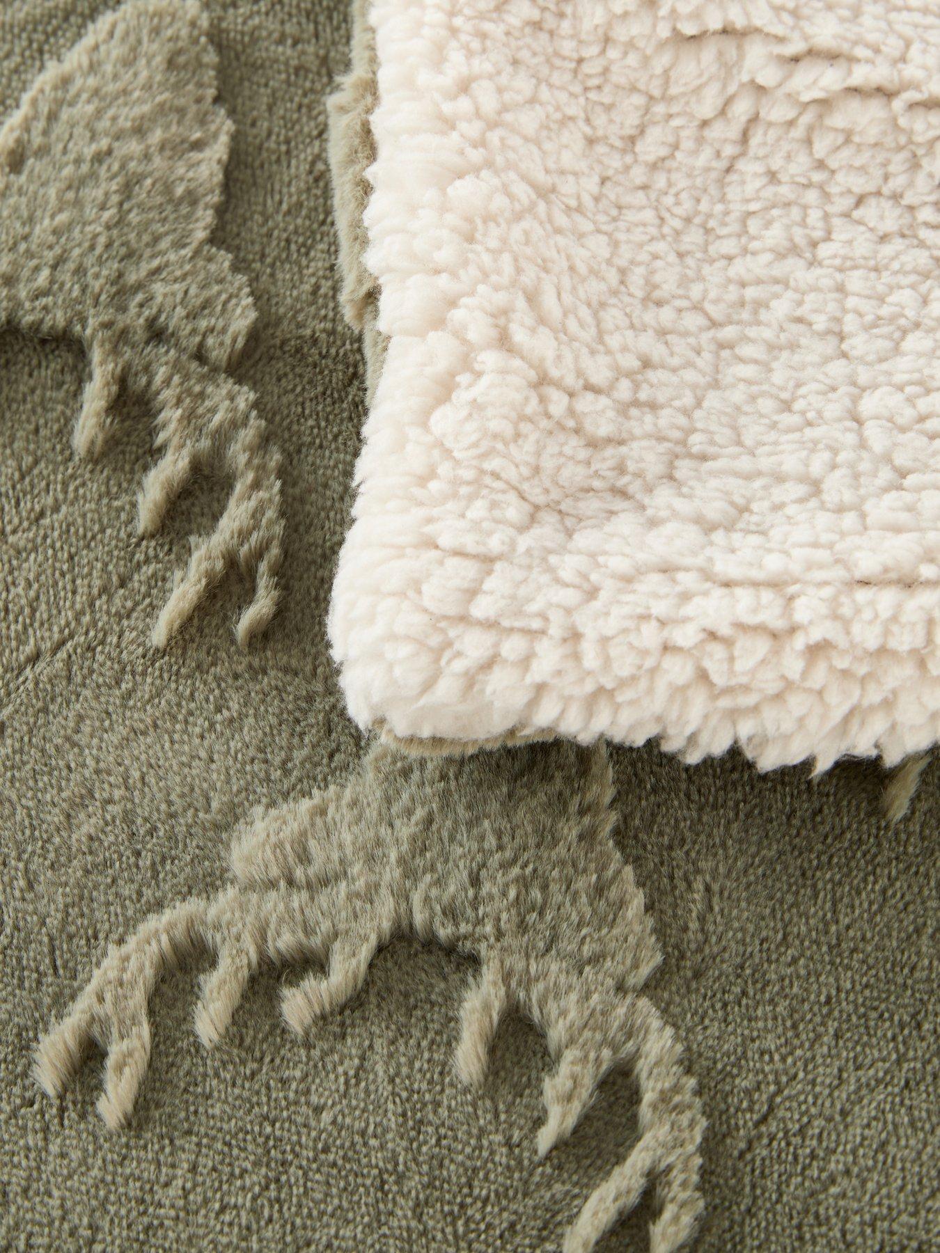 Image 4 of 7 of The Very Collection Stag Faux Fur Throw 150x200cm