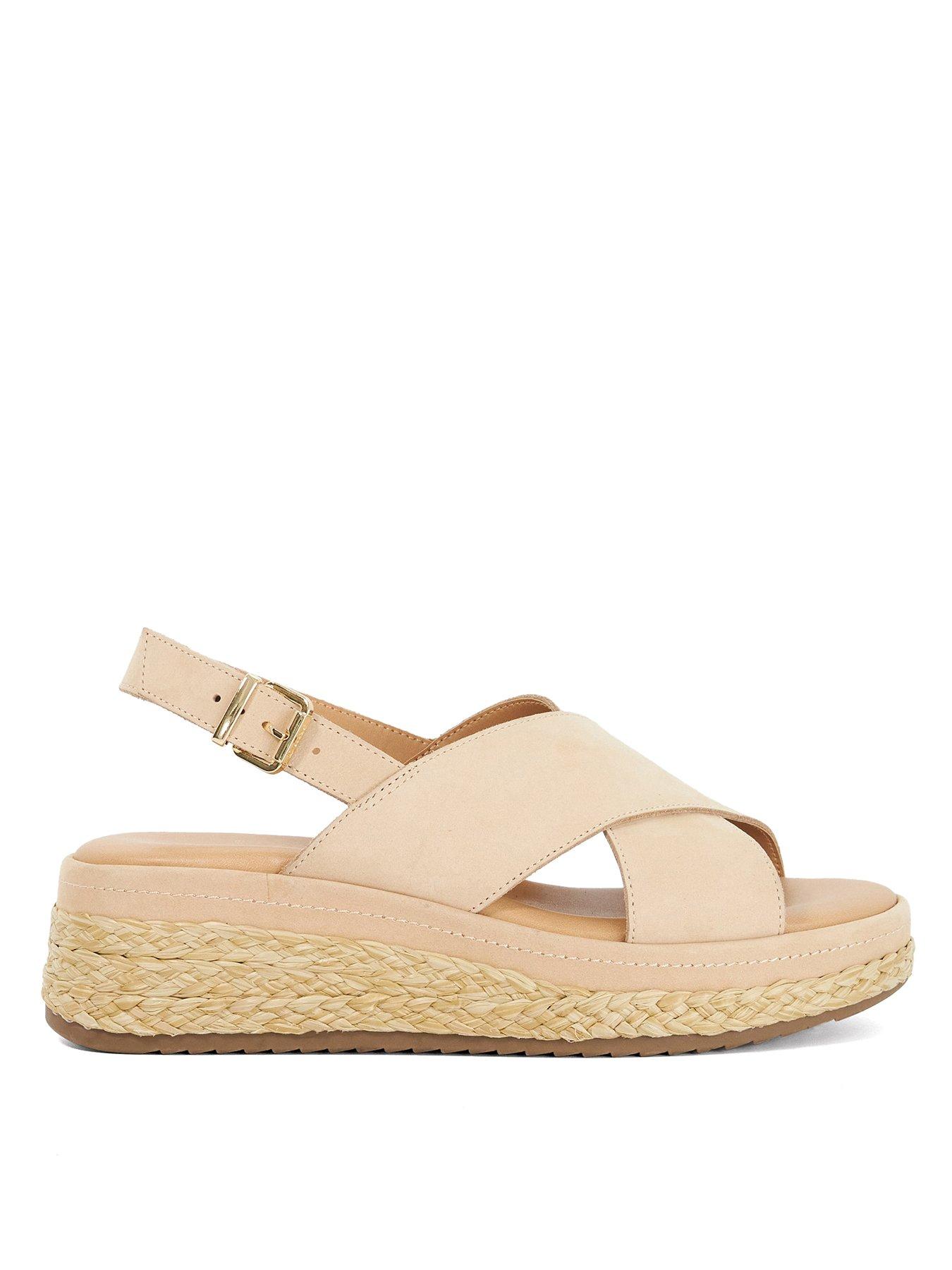 Dune London Kiya Crossover Strap Sandal - Pink