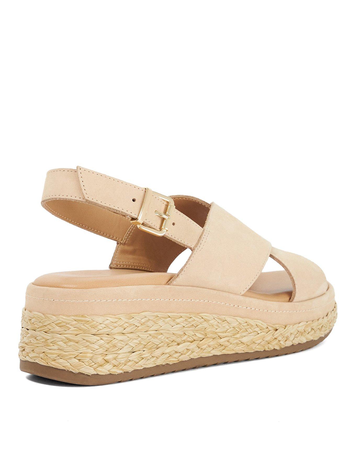 Image 3 of 6 of Dune London Kiya Crossover Strap Sandal - Pink