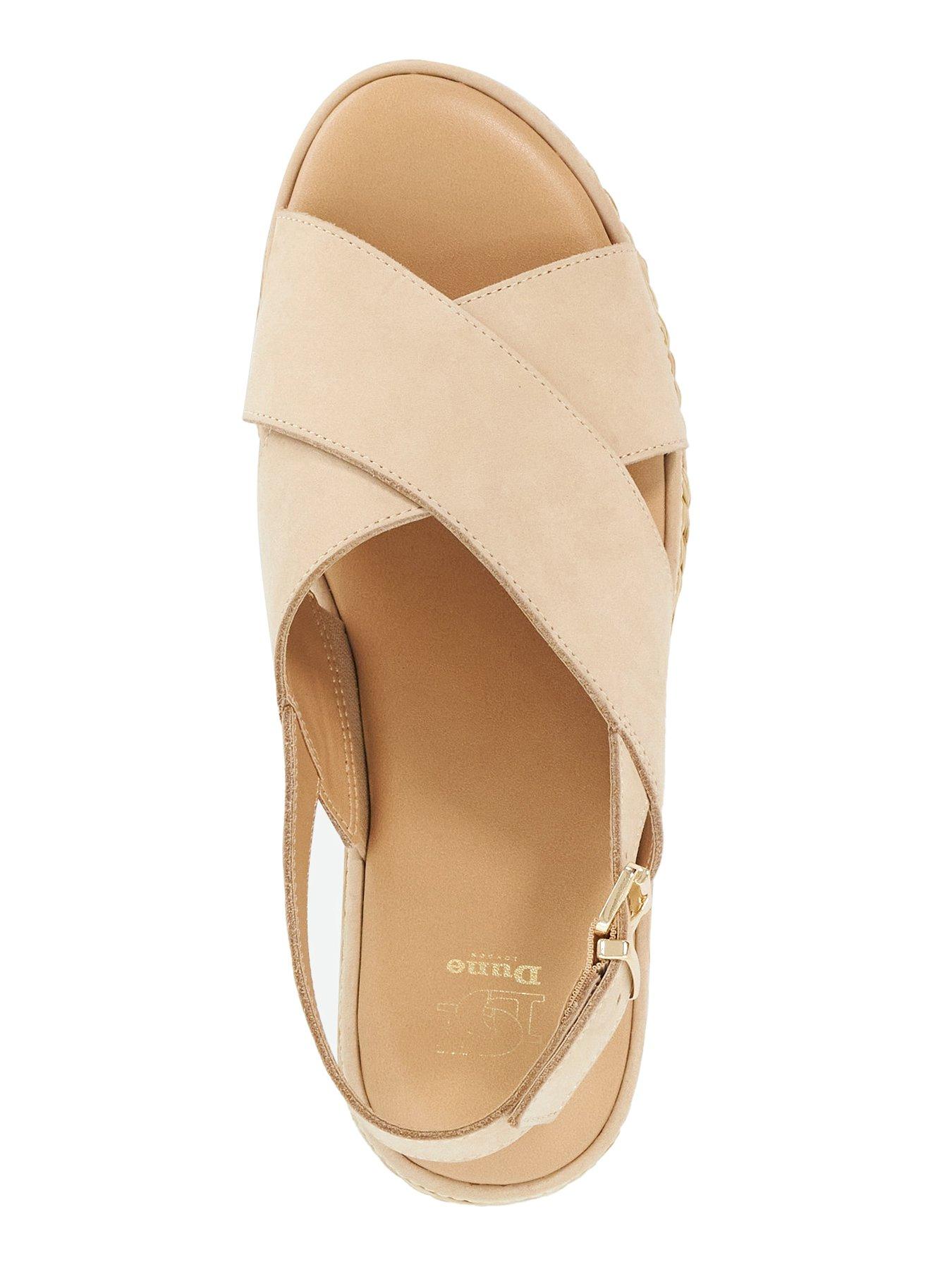 Image 4 of 6 of Dune London Kiya Crossover Strap Sandal - Pink