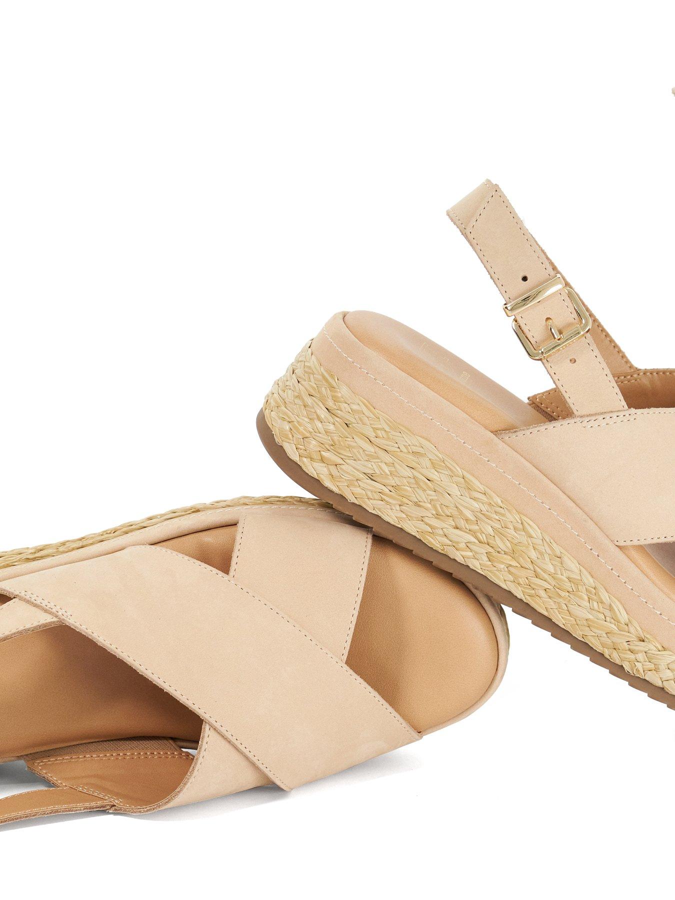 Image 5 of 6 of Dune London Kiya Crossover Strap Sandal - Pink