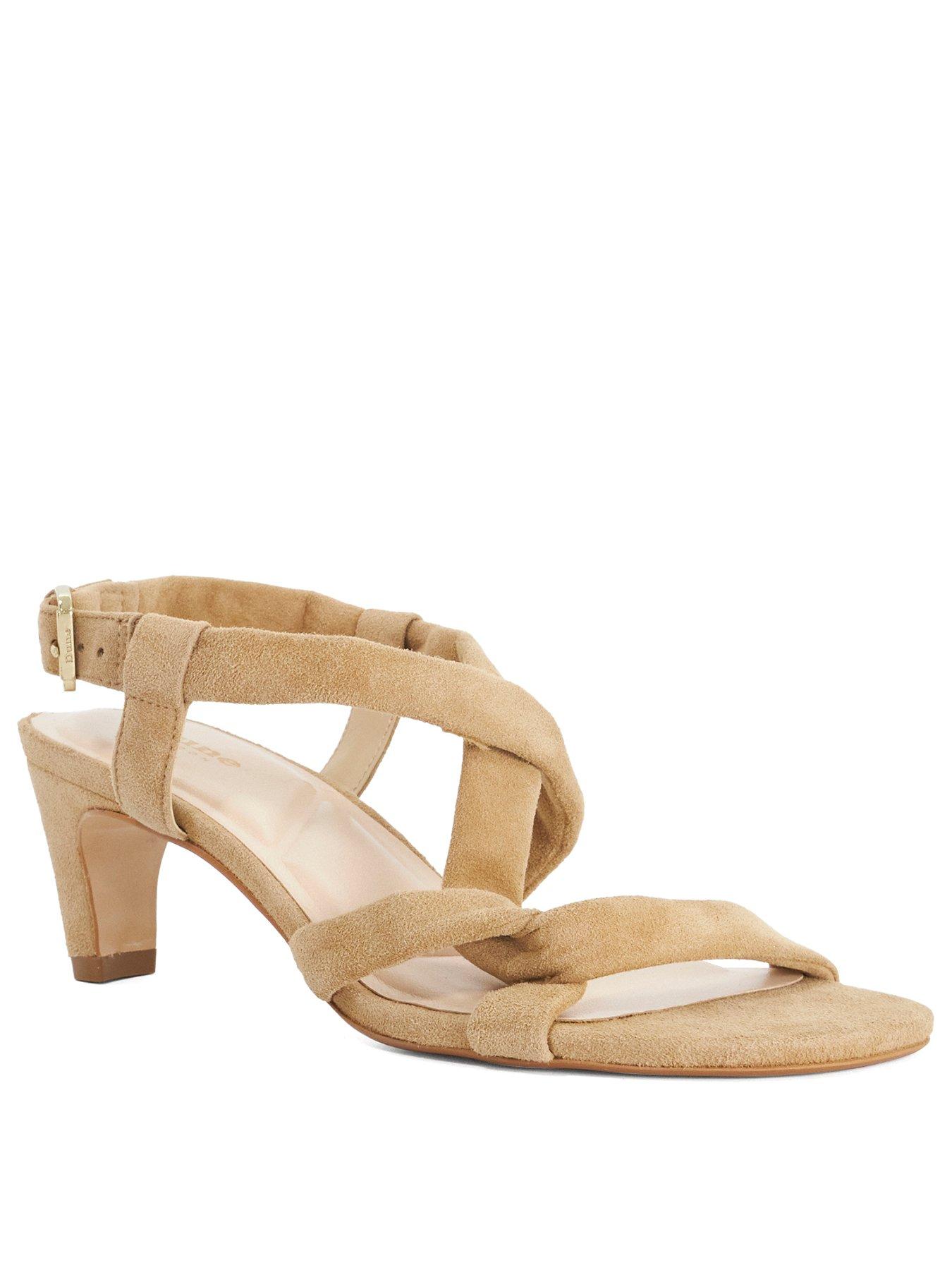  image of dune-london-motivating-strap-heel-camel