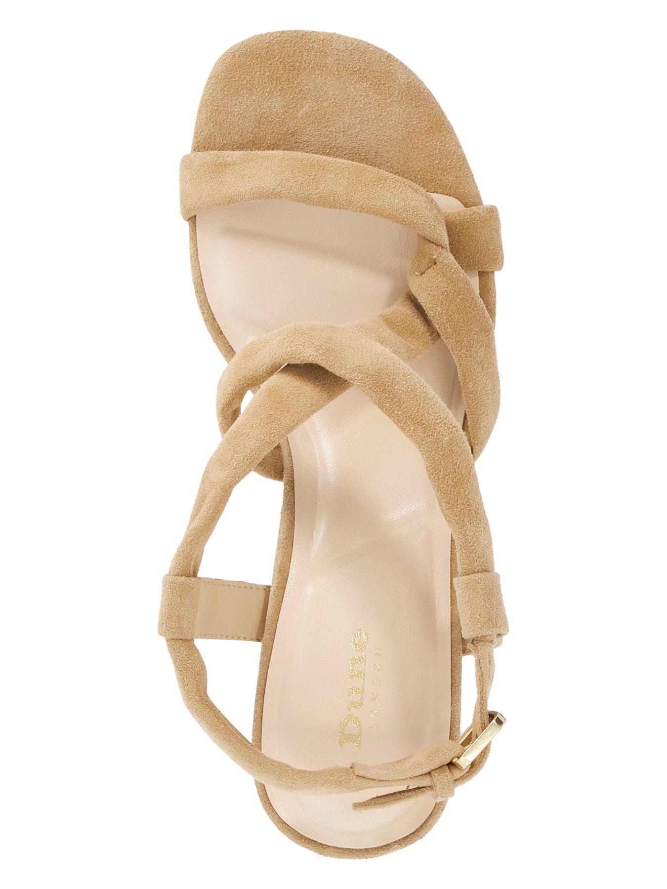  image of dune-london-motivating-strap-heel-camel