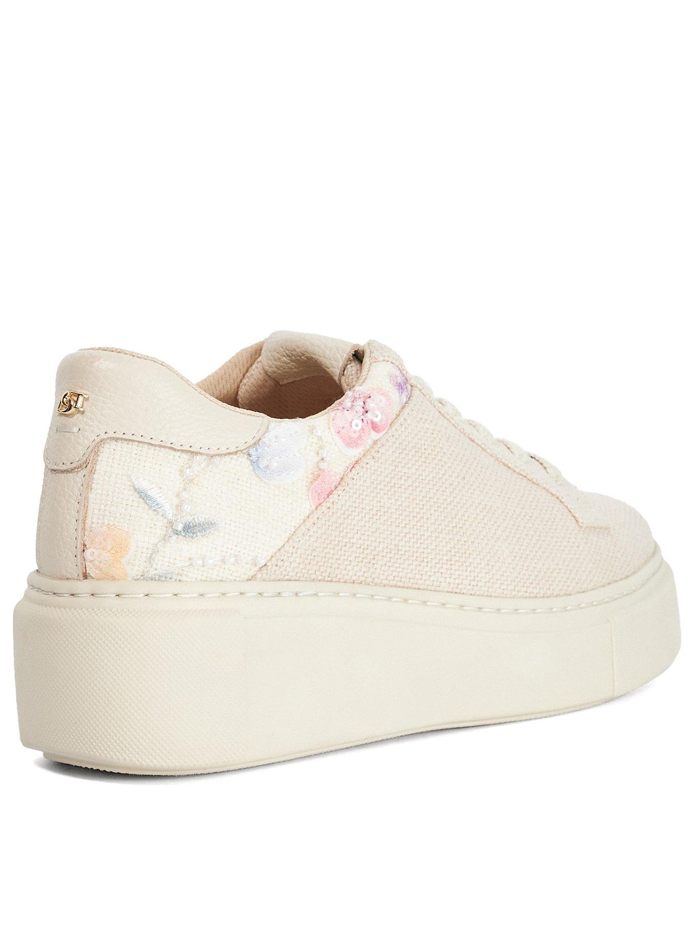  image of dune-london-evienne-platform-trainer-natural