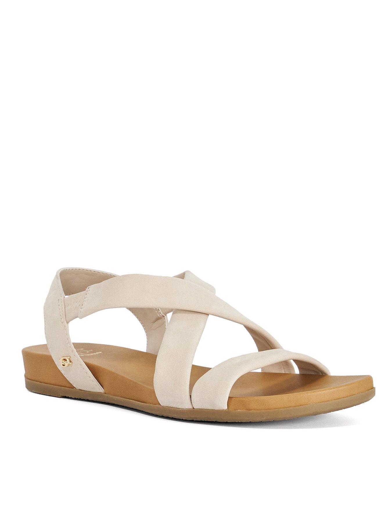 Image 2 of 6 of Dune London Landies Flat Sandals - White