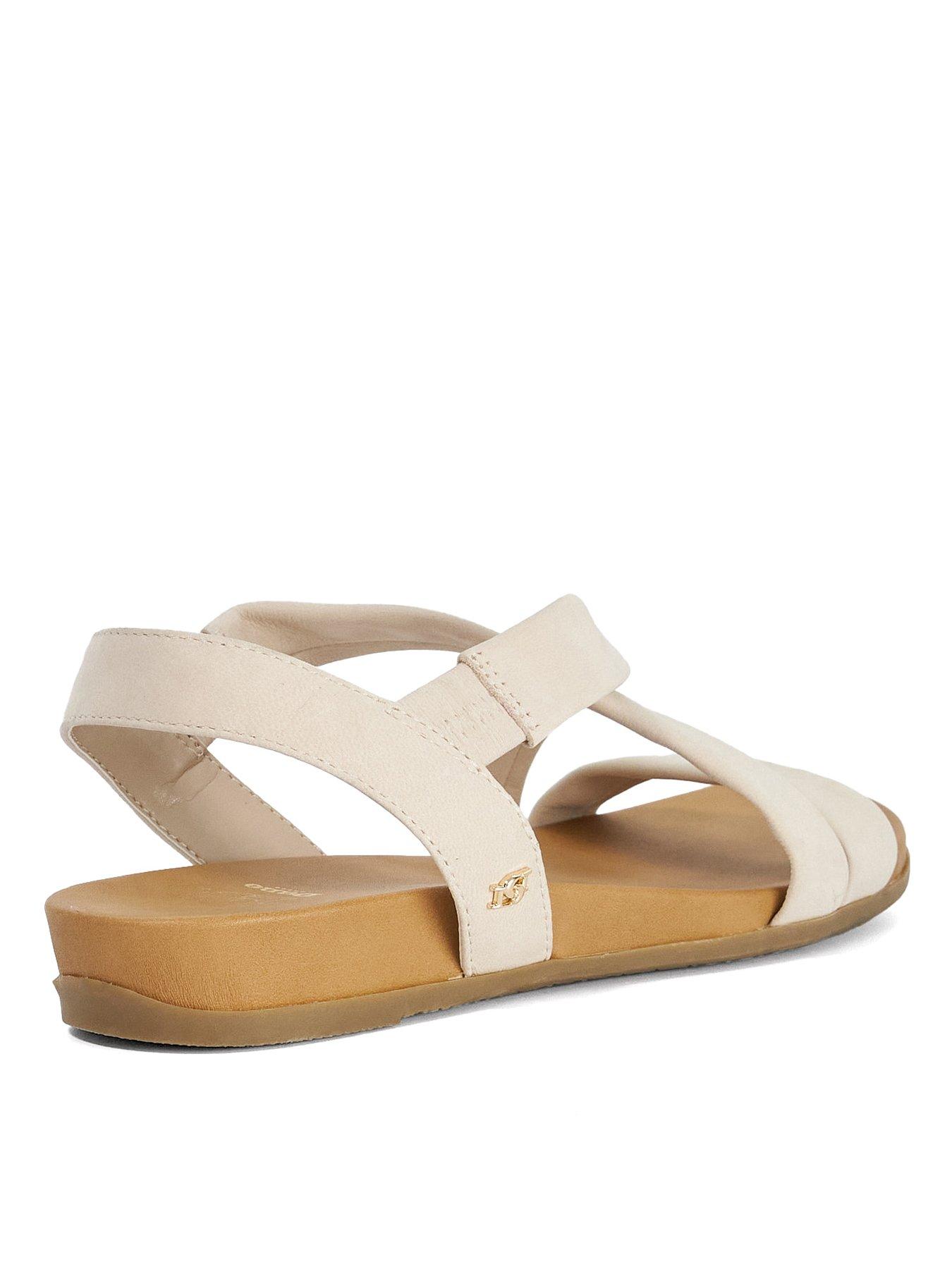 Image 3 of 6 of Dune London Landies Flat Sandals - White