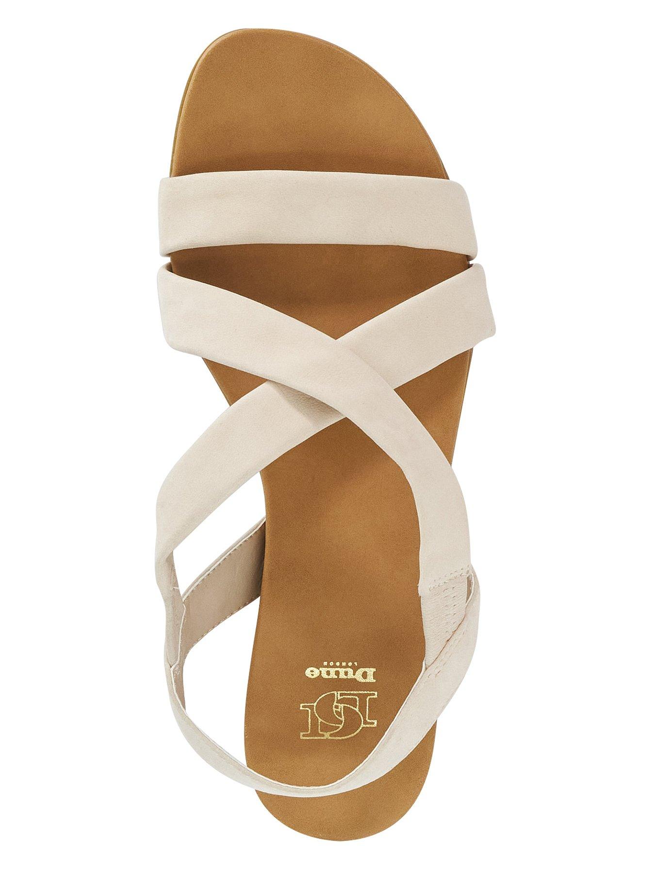 Image 4 of 6 of Dune London Landies Flat Sandals - White