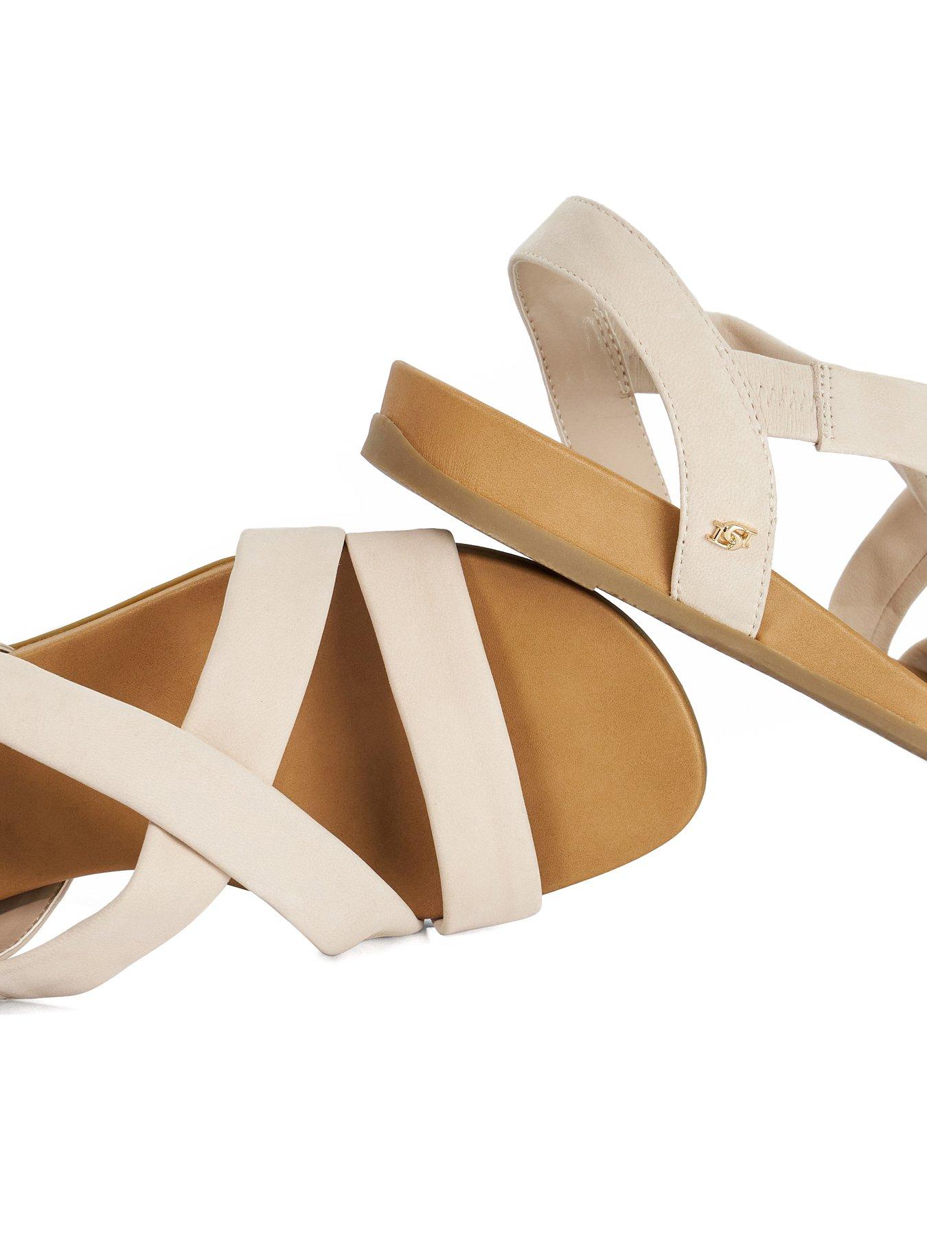 Image 5 of 6 of Dune London Landies Flat Sandals - White