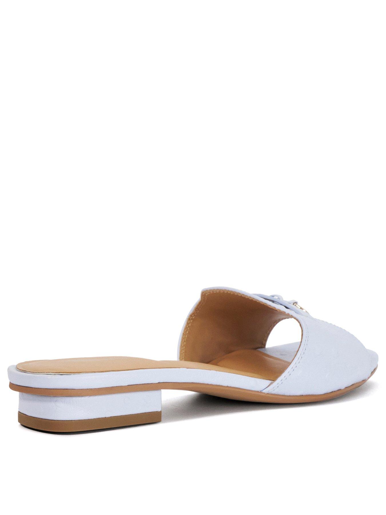  image of dune-london-lindo-flat-sandal-blue