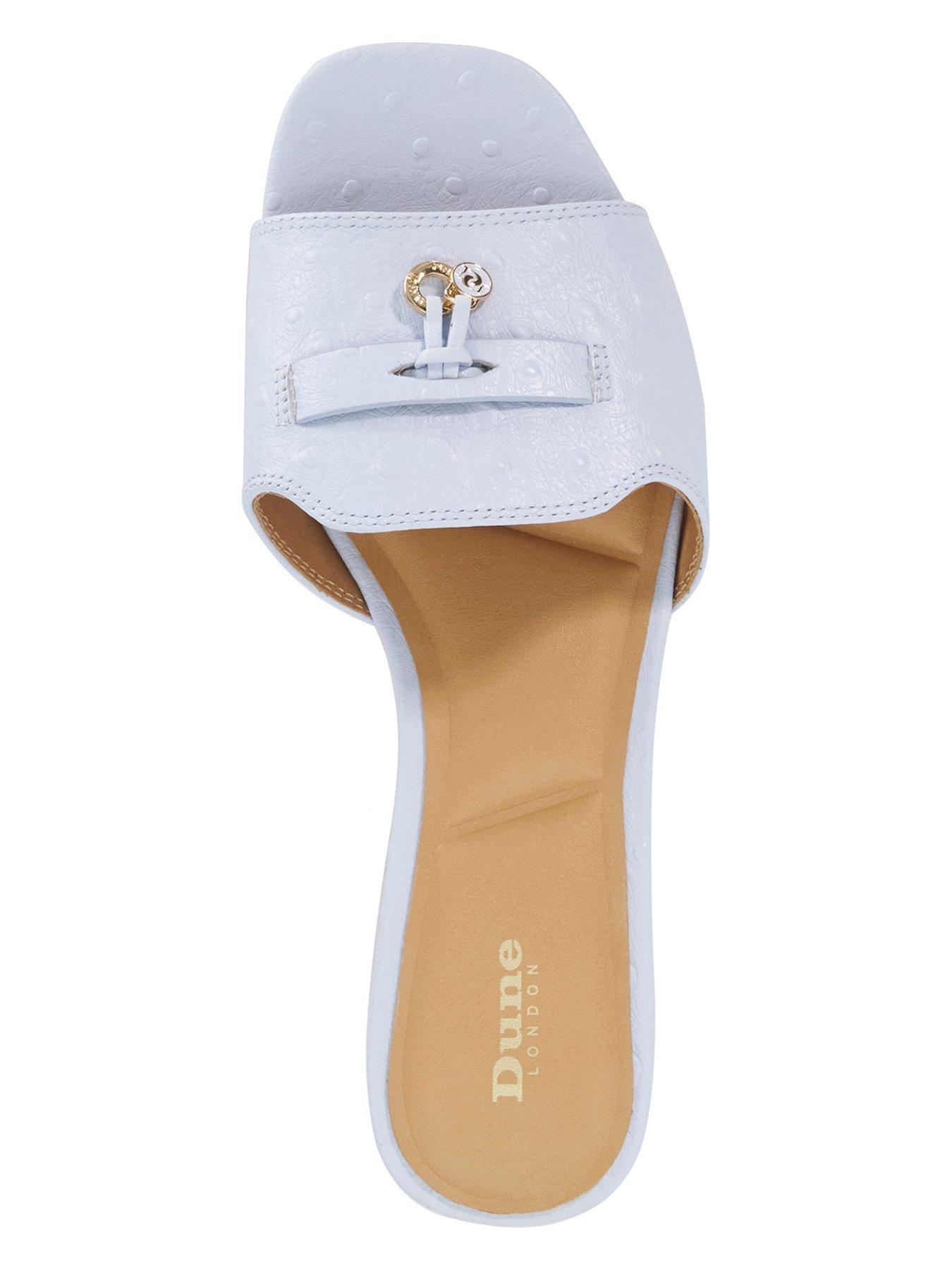  image of dune-london-lindo-flat-sandal-blue
