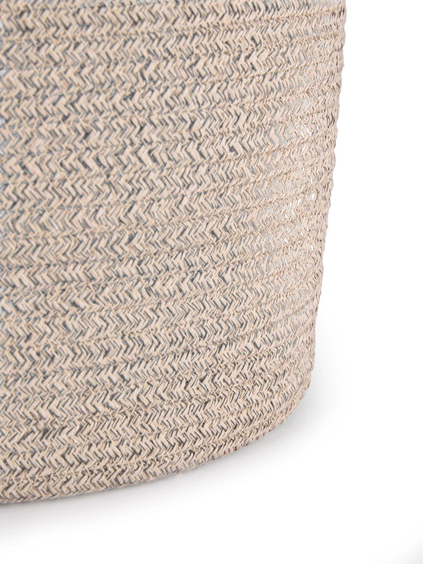 Image 6 of 8 of The Very Collection Set Of 2 Two Tone Cotton Rope Storages With Handle