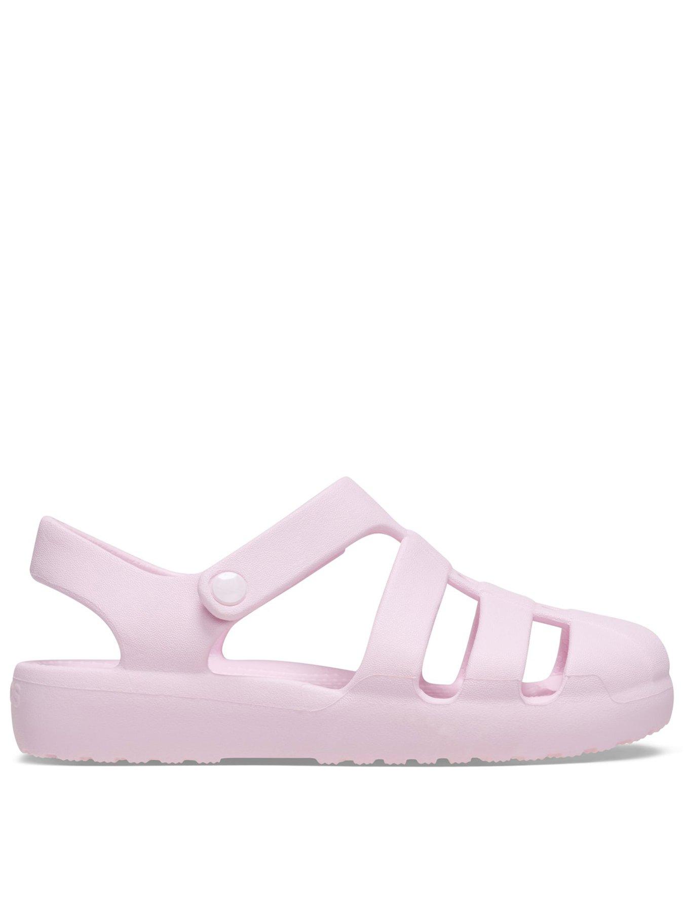  image of crocs-toddler-classic-fisherman-sandal-pink