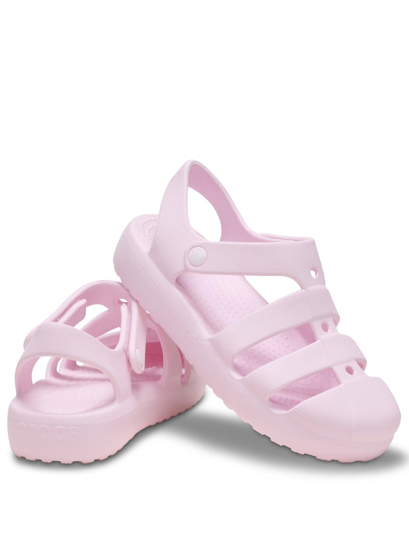  image of crocs-toddler-classic-fisherman-sandal-pink
