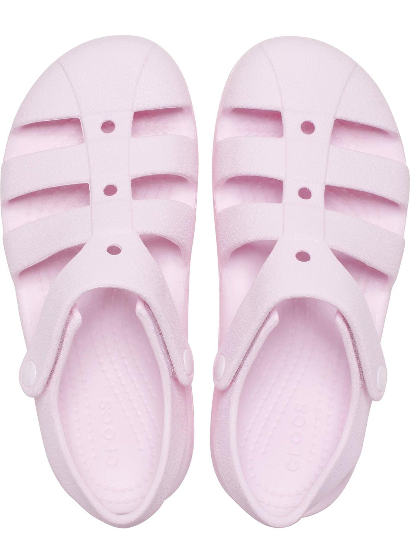  image of crocs-toddler-classic-fisherman-sandal-pink