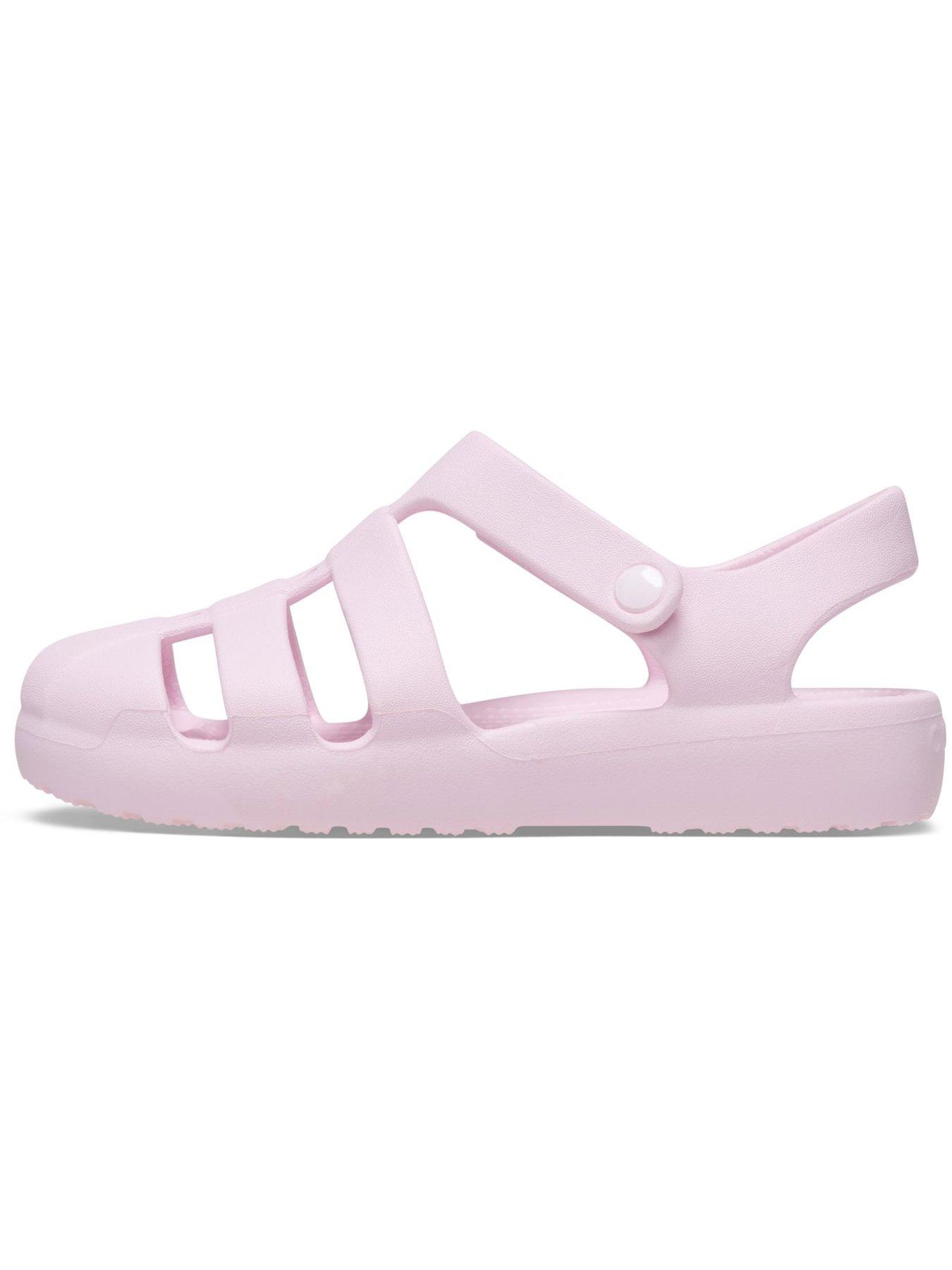  image of crocs-toddler-classic-fisherman-sandal-pink