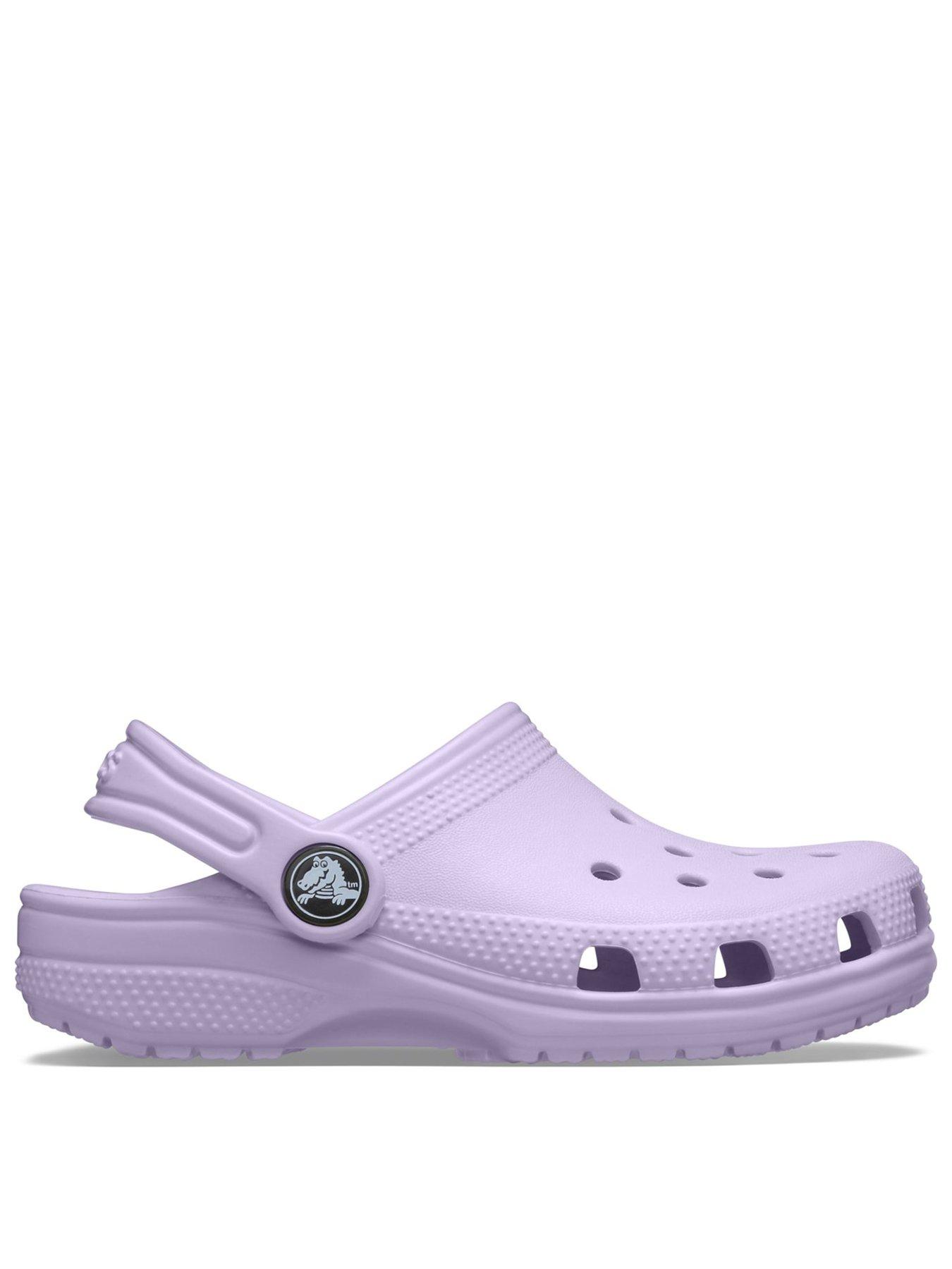 front image of crocs-kids-classic-clog-lilac