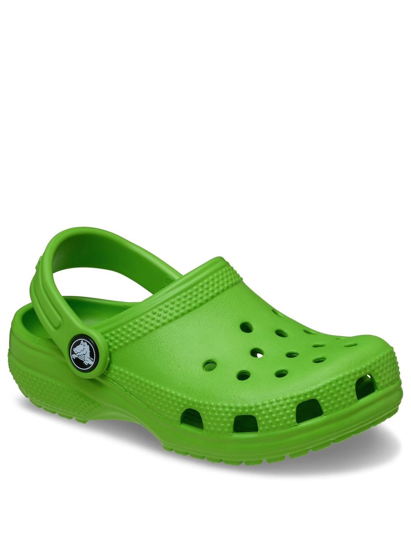 stillFront image of crocs-toddler-classic-clog-green