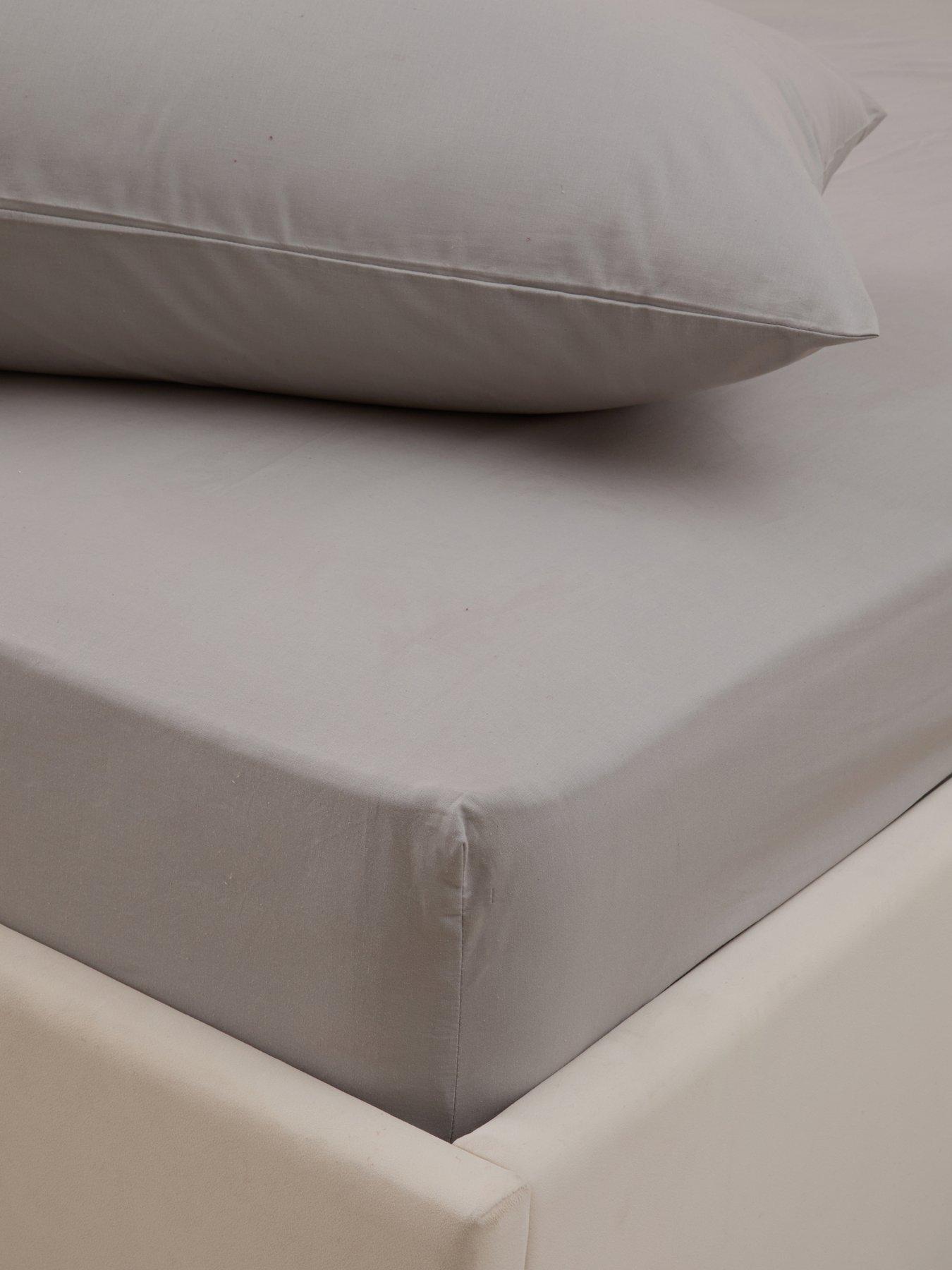 The Very Collection Pure Cotton 28cm Fitted Sheet