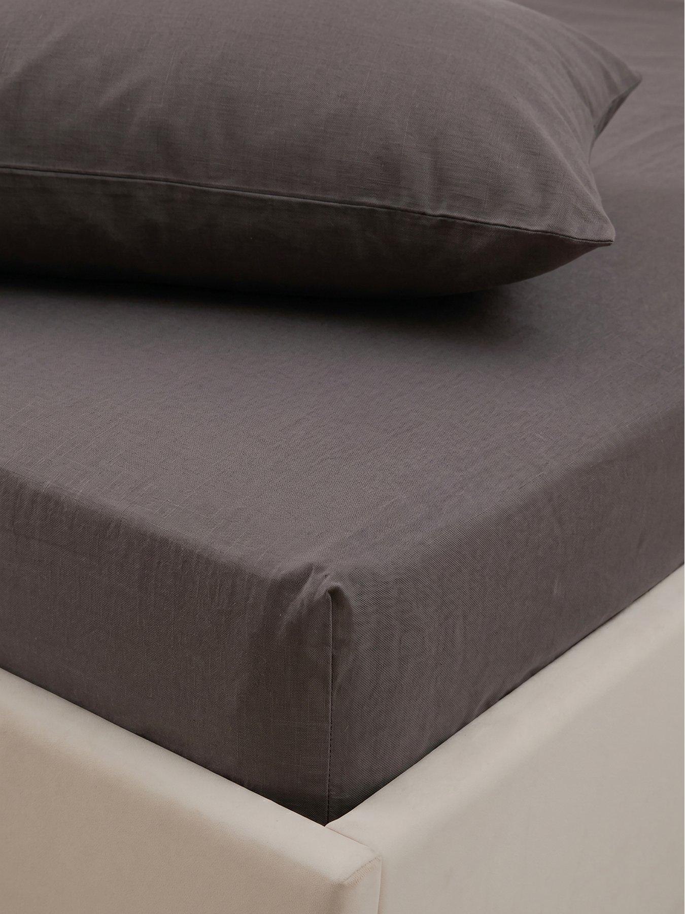 Image 1 of 4 of The Very Collection Pure Cotton 28cm Fitted Sheet