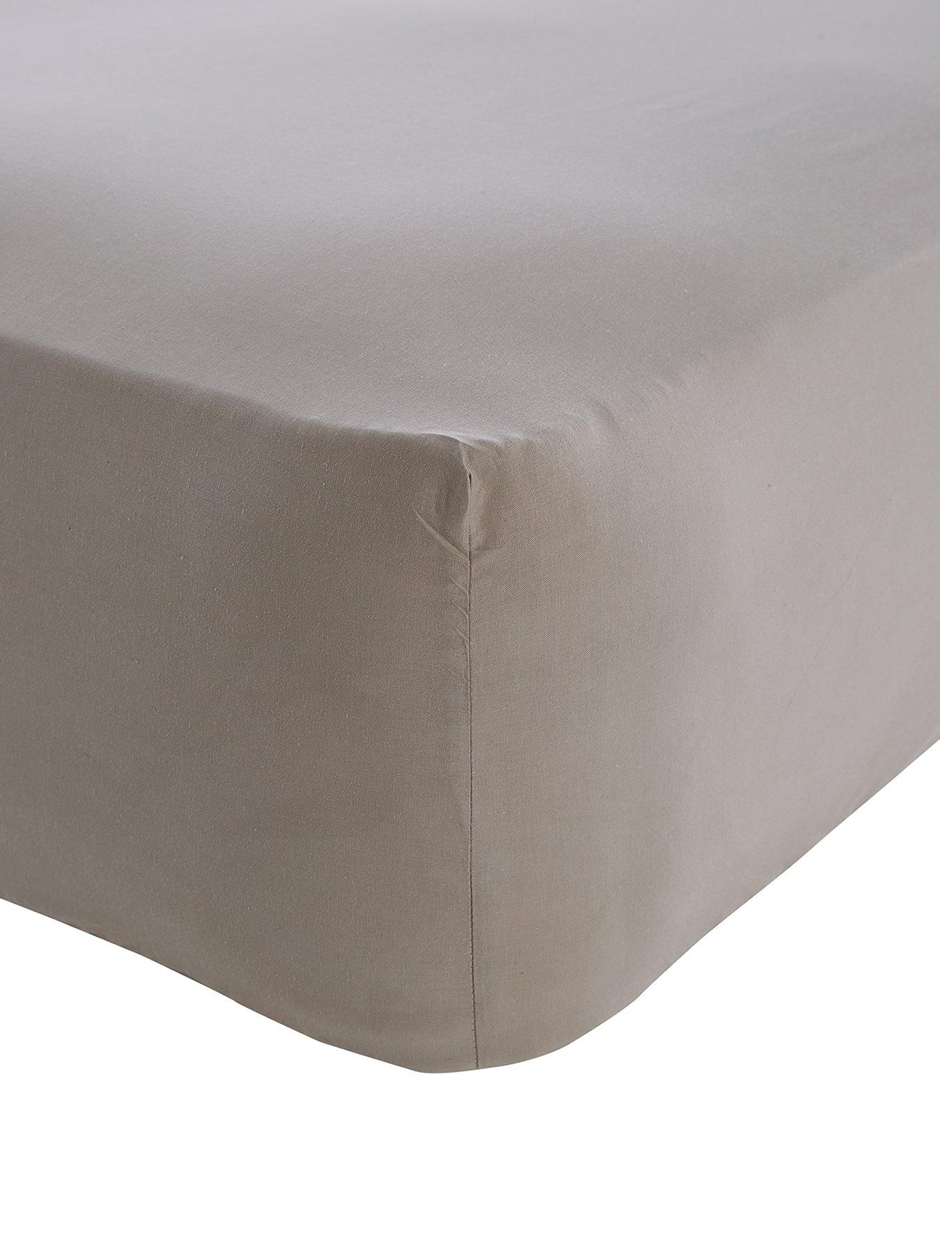 Image 2 of 4 of The Very Collection Pure Cotton 28cm Fitted Sheet