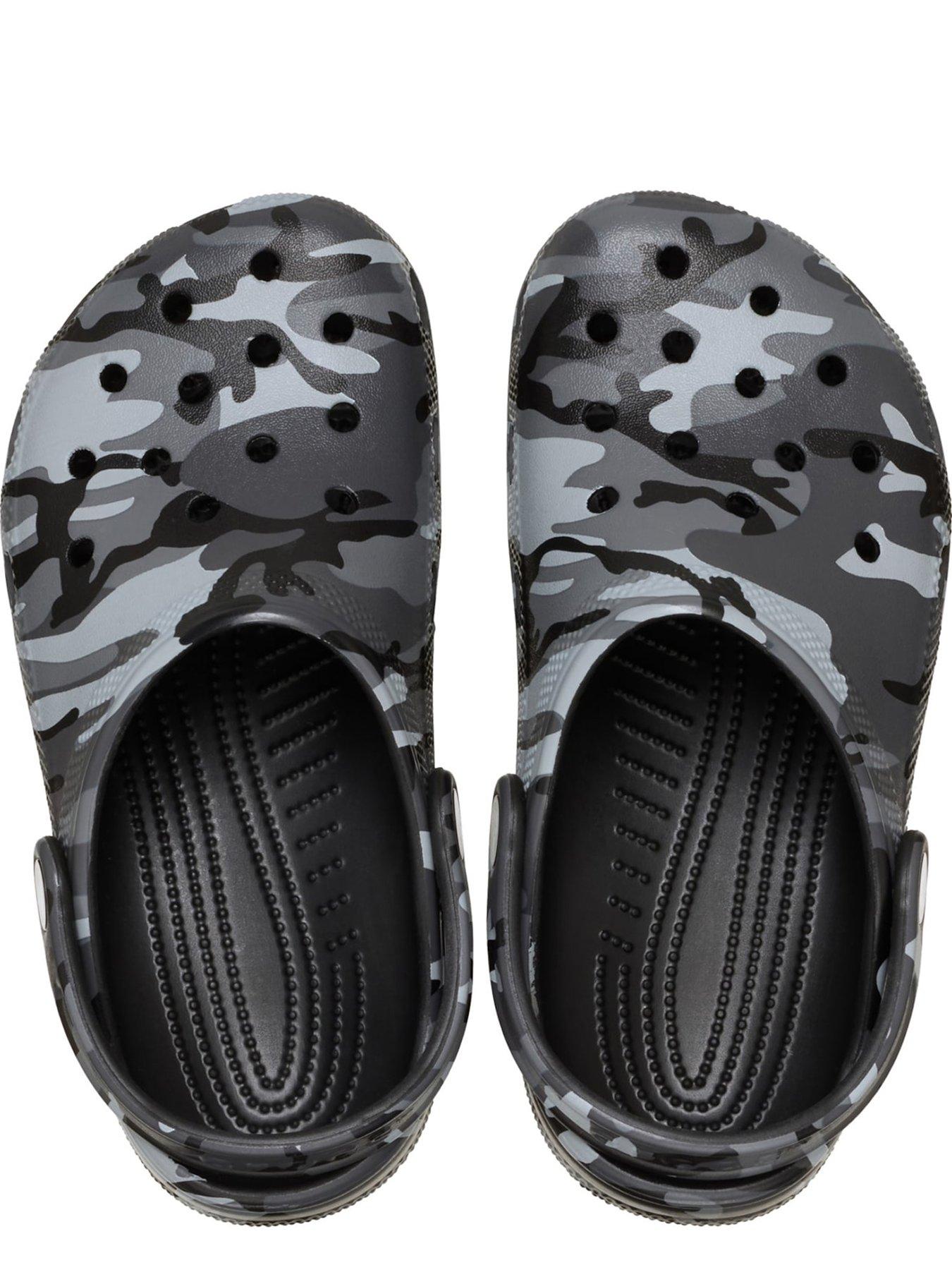 Image 4 of 6 of Crocs Kids Classic Camouflage Clog - Grey